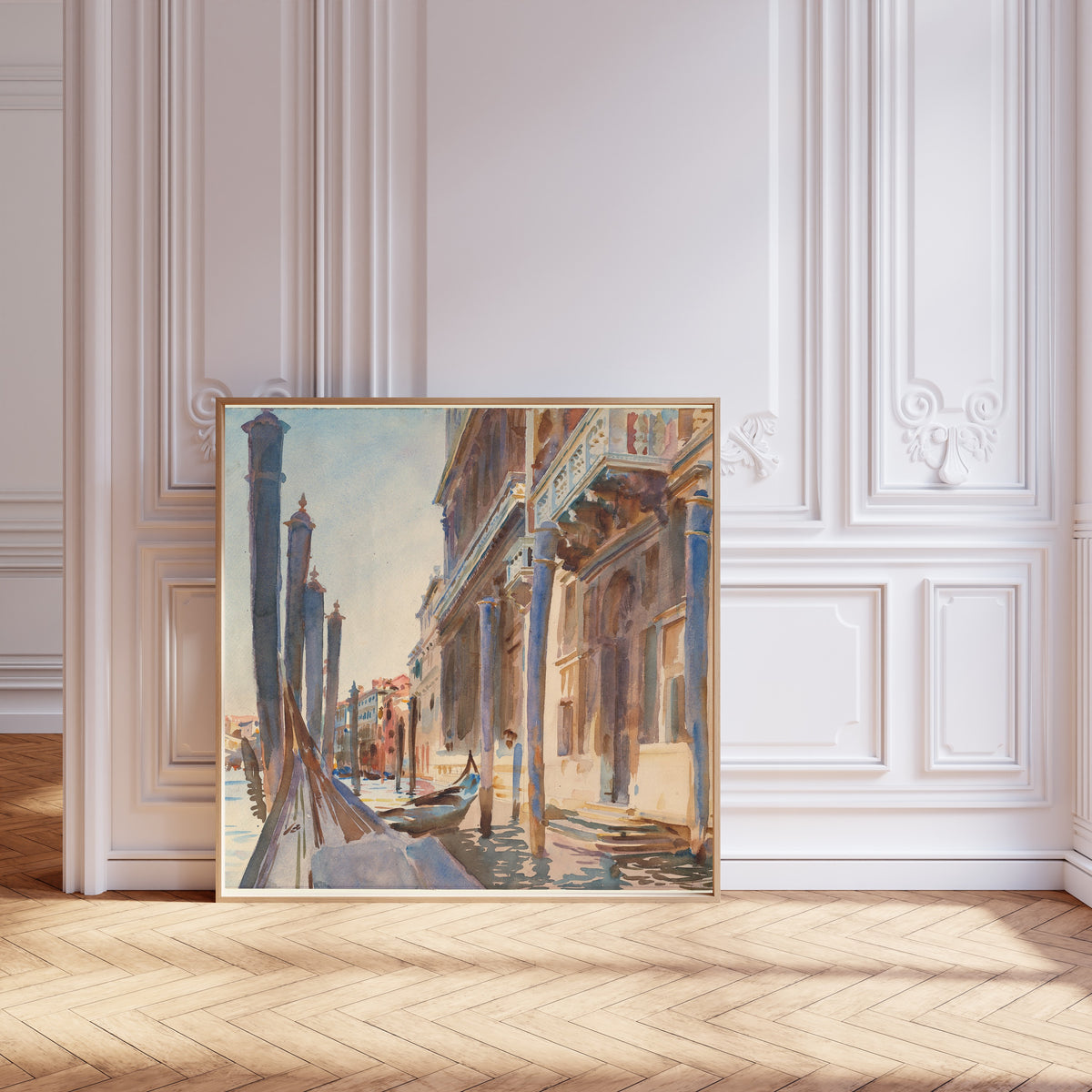 John Singer Sargent — Gondola Moorings on the Grand Canal | Fine Art Print