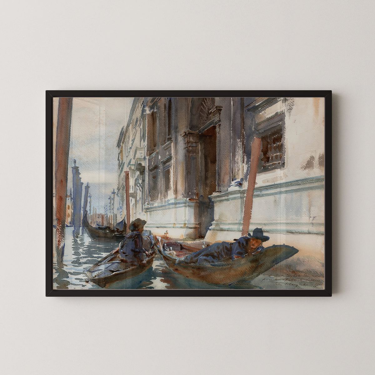 John Singer Sargent — Gondoliers’ Siesta | Fine Art Print