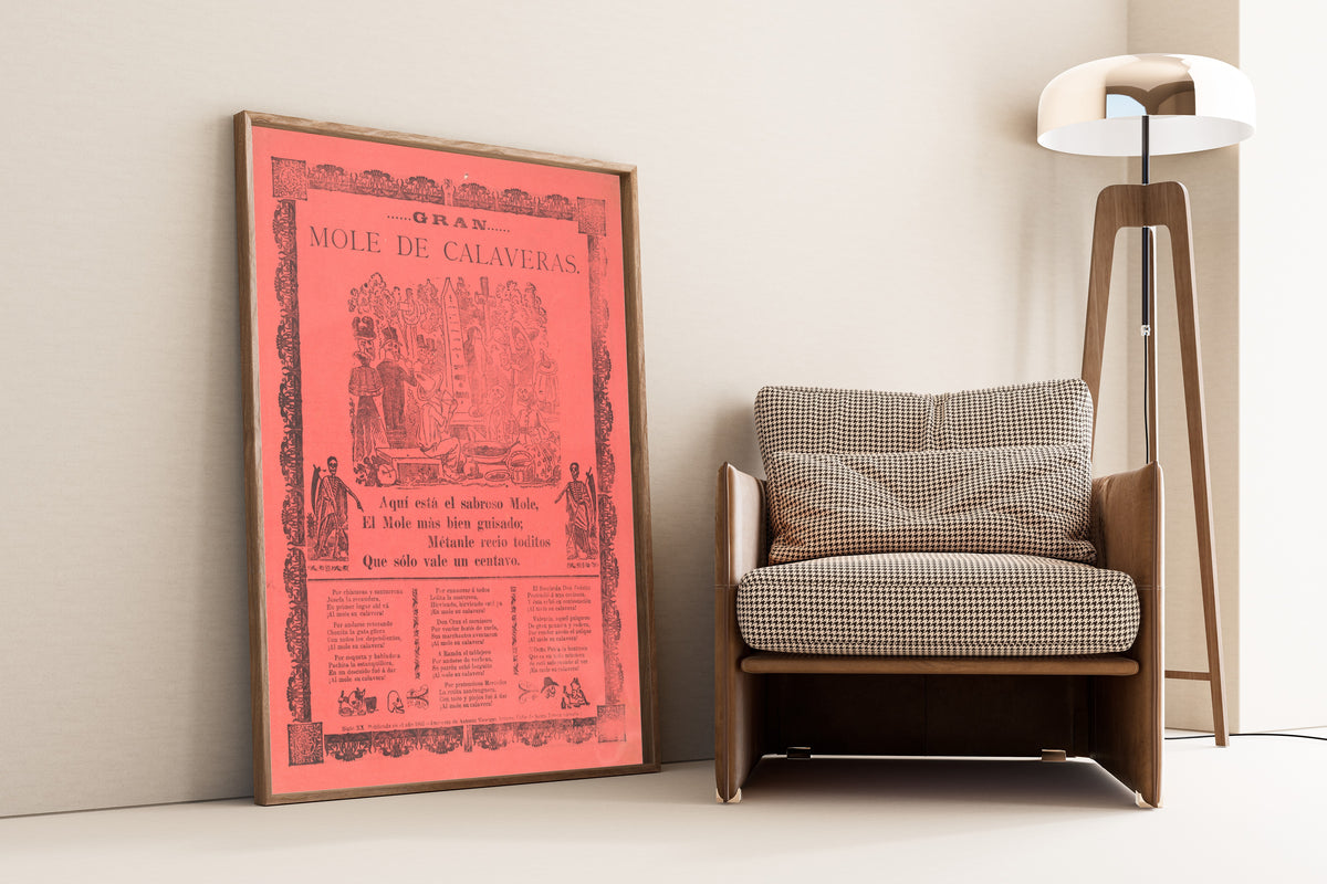 José Guadalupe Posada — Gran mole de calaveras | Relief Print