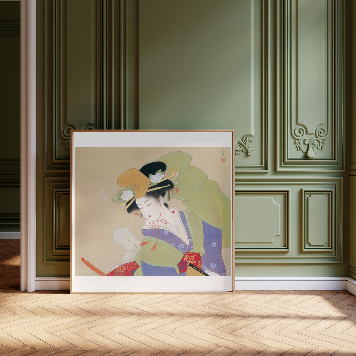 Uemura Shōen — Green Rain (Ryokuu) | Fine Art Print