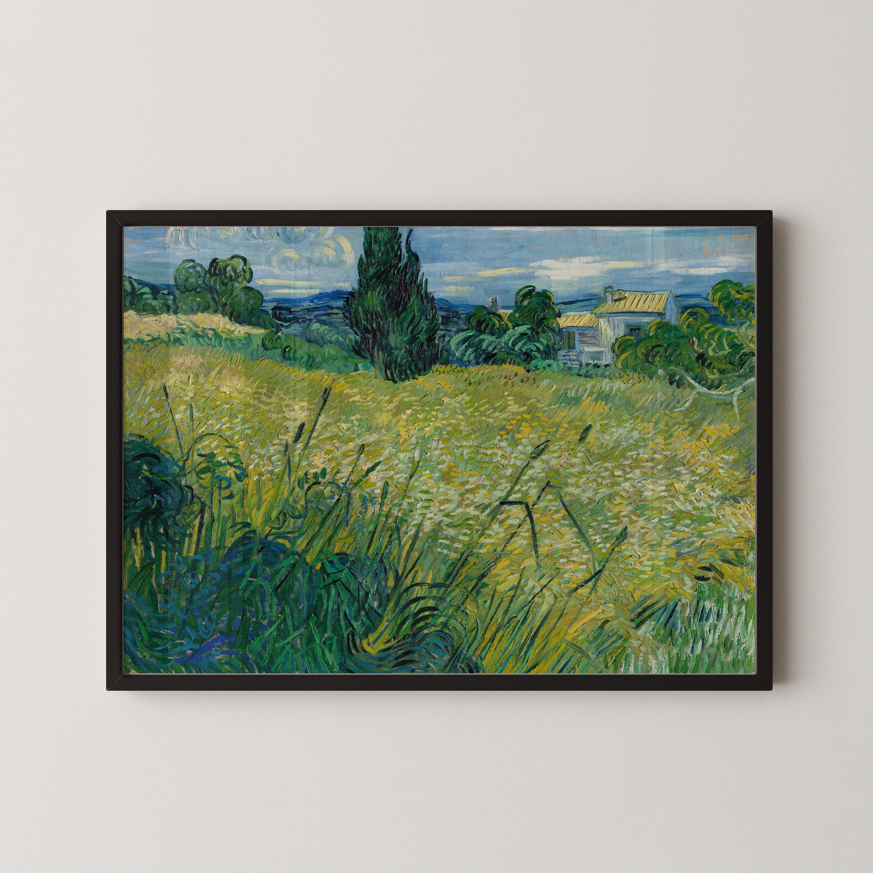 Vincent van Gogh — Green Wheat Field with Cypress | Fine Art Print