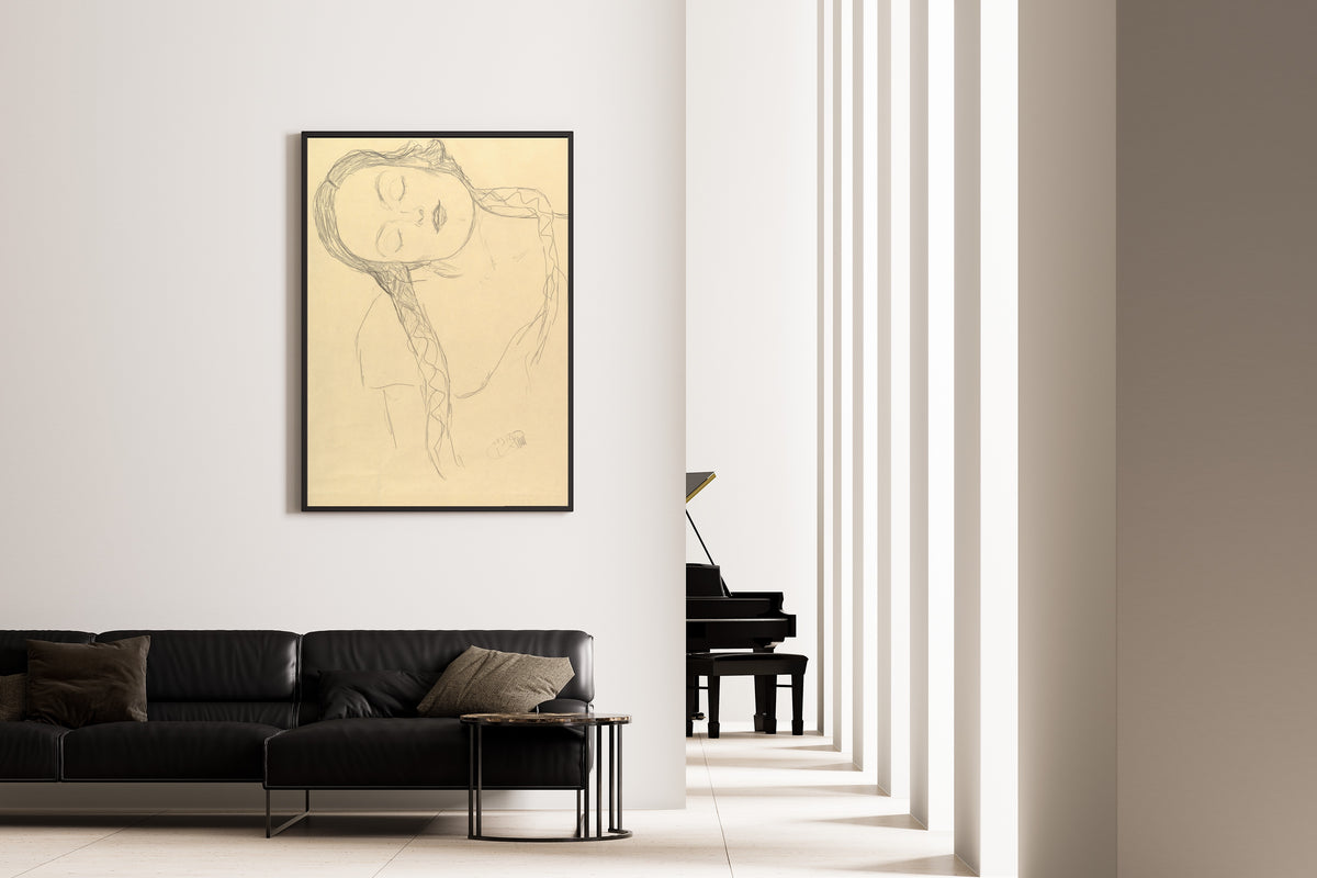 Gustav Klimt — Half-figure of a Young Woman | Fine Art Print