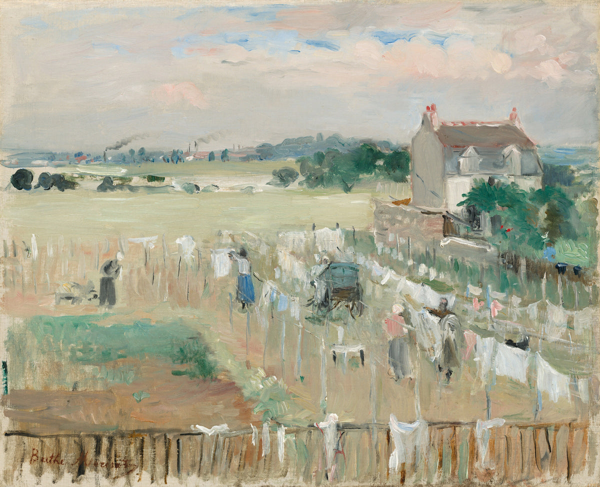 Berthe Morisot — Hanging the Laundry out to Dry | Fine Art Print