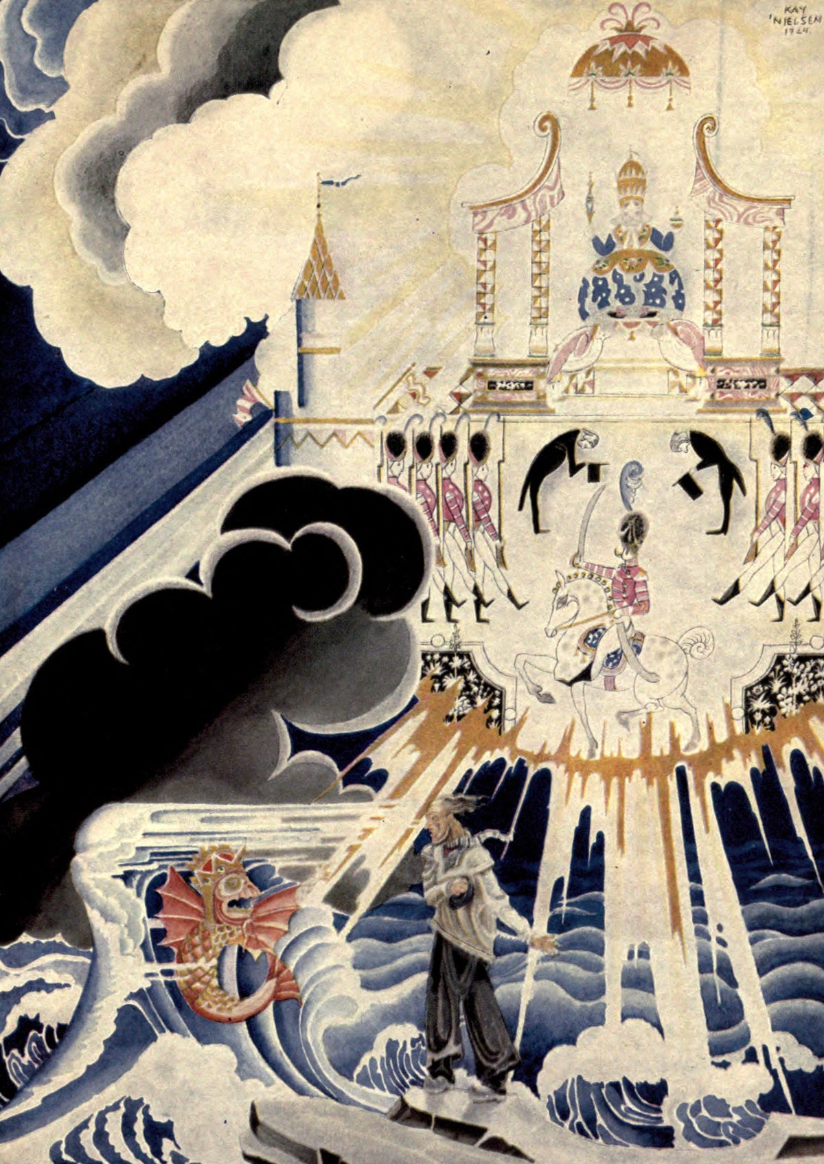 Kay Nielsen — Hansel and Gretel and Other Stories: She Had Three Great Crowns upon Her Head | Fairy Tale Illustration Print