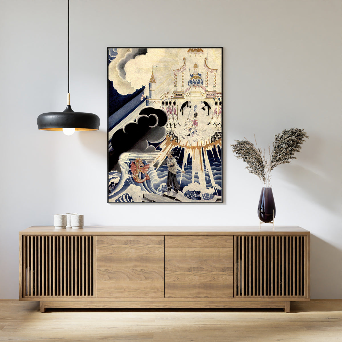 Kay Nielsen — Hansel and Gretel and Other Stories: She Had Three Great Crowns upon Her Head | Fairy Tale Illustration Print
