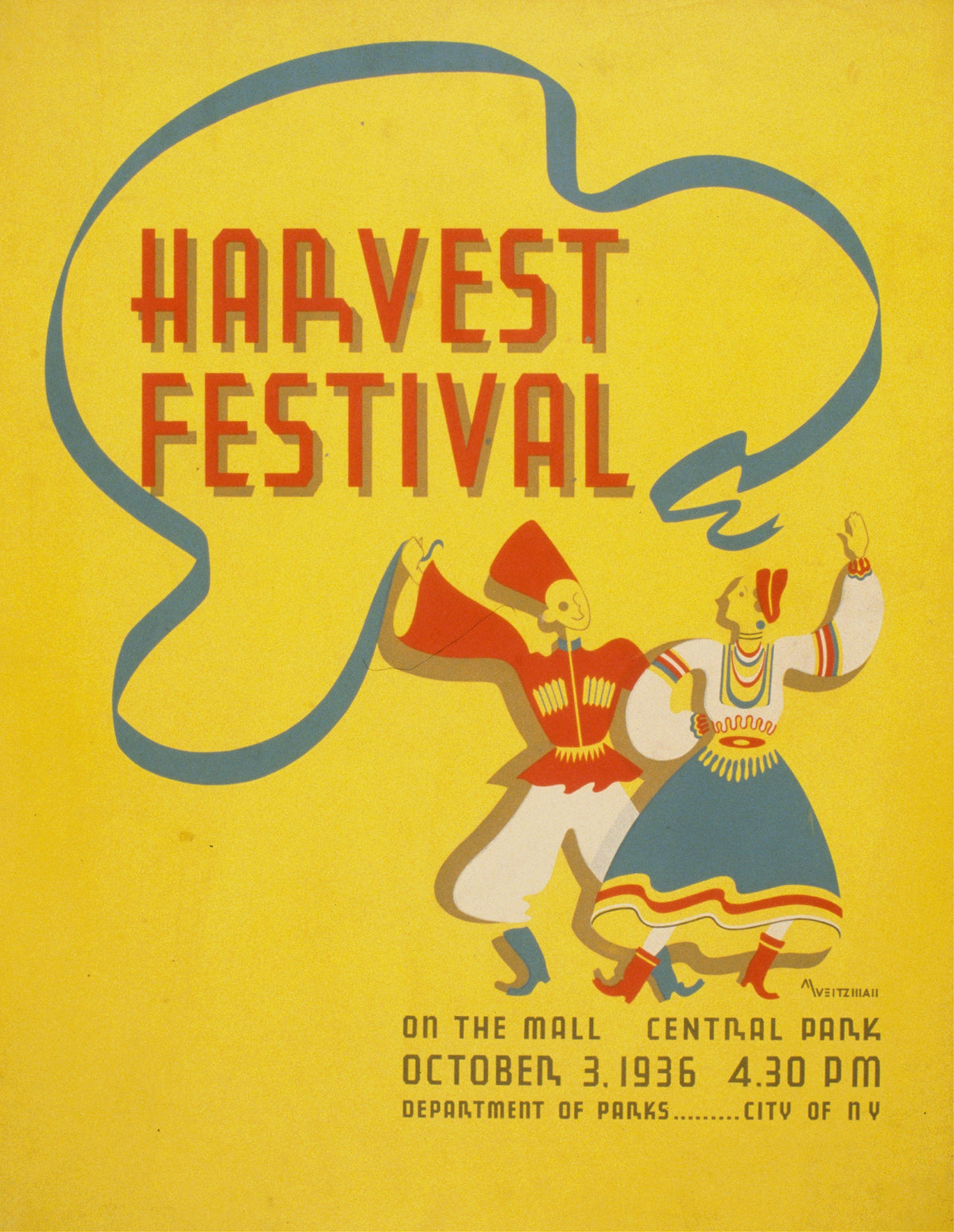 Martin Weitzman — Harvest Festival on the Mall, Central Park | Vintage Harvest Print