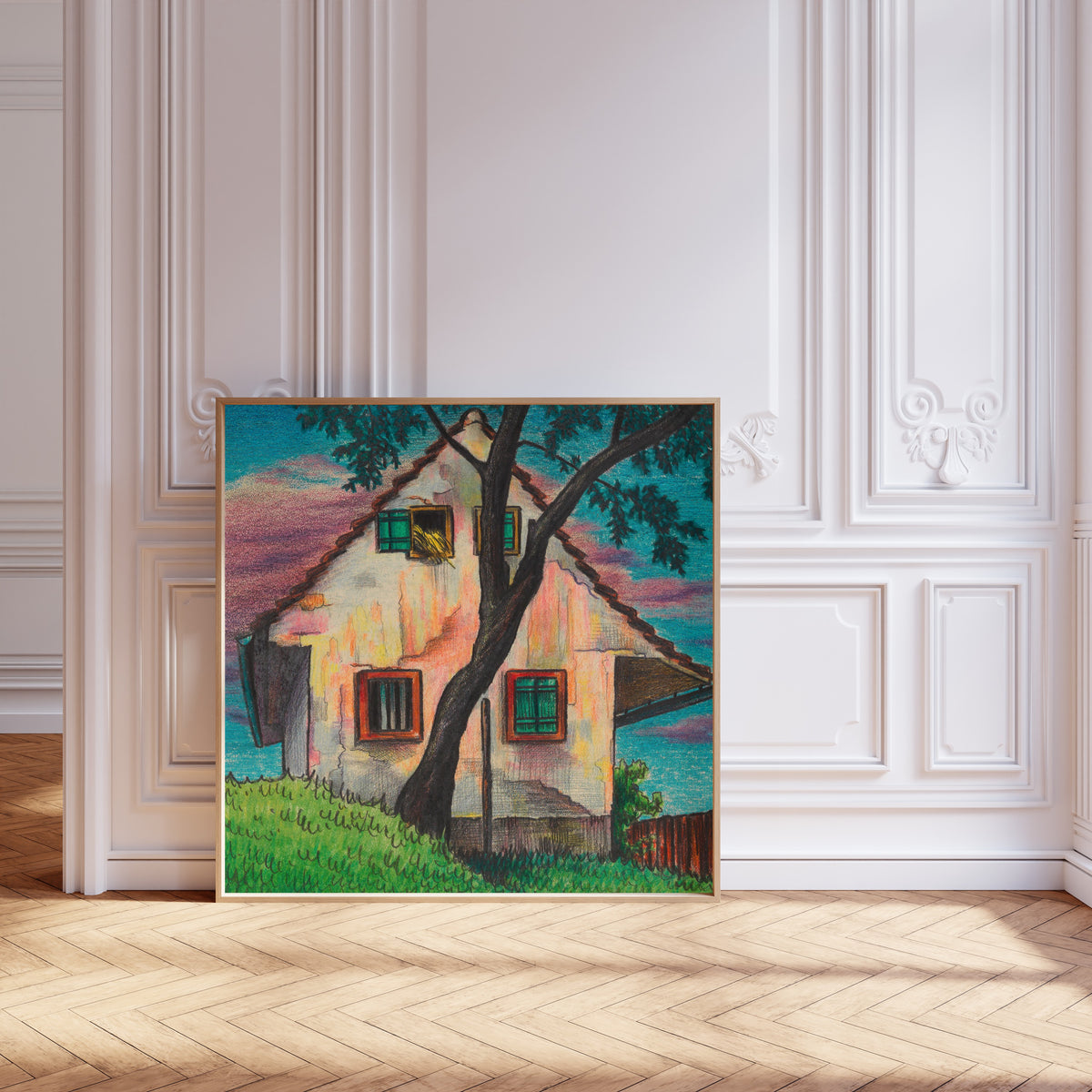 Karl Wiener — Haus im Abend (House in the Evening) | Expressionist Art Print