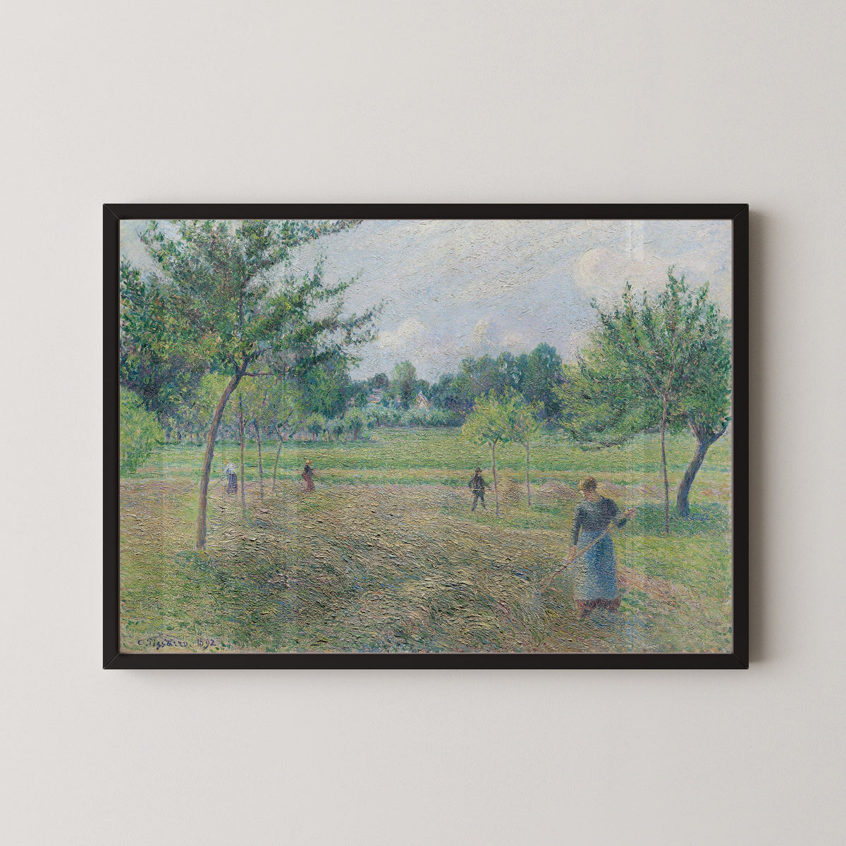Camille Pissarro — Haymaking at Éragny | Fine Art Print