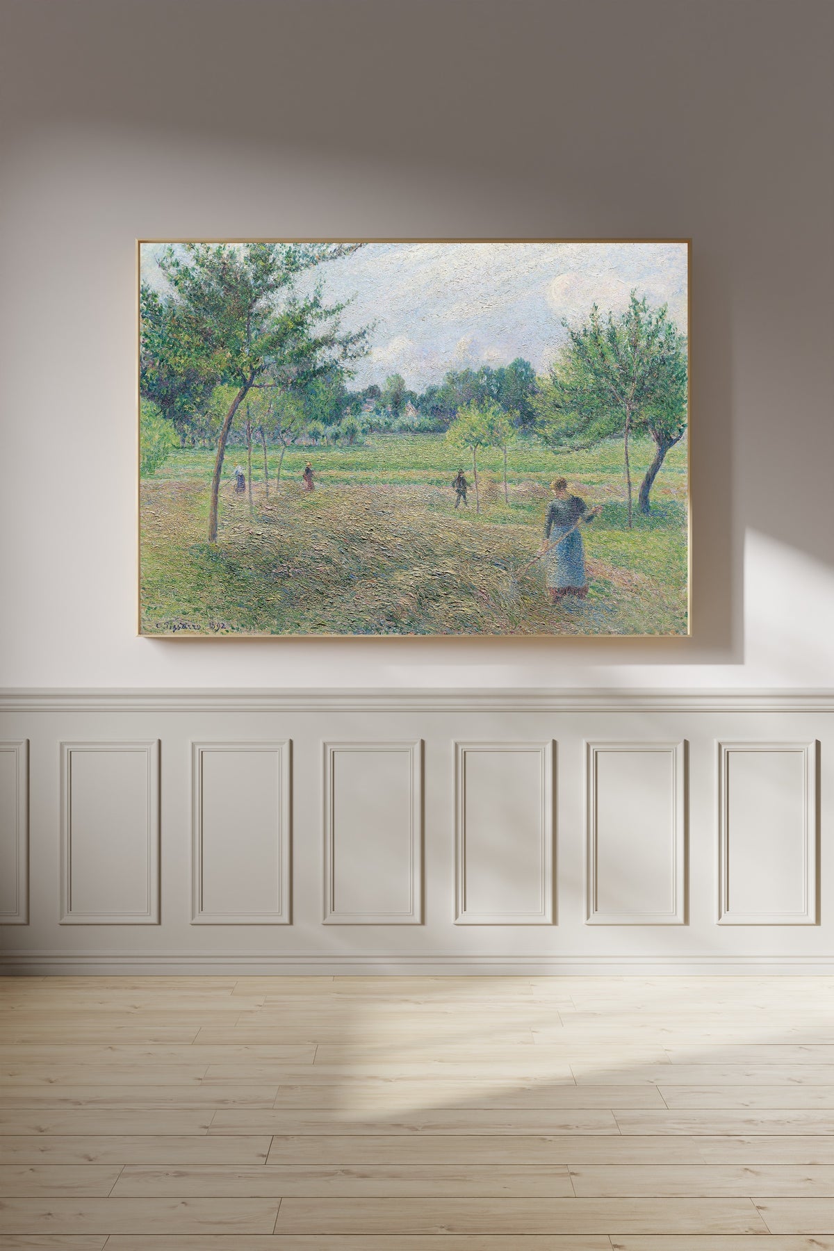 Camille Pissarro — Haymaking at Éragny | Fine Art Print