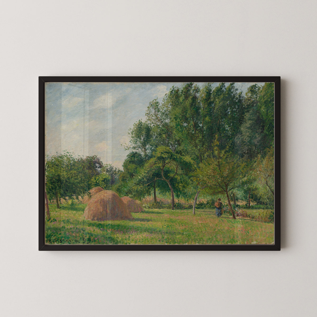 Camille Pissarro — Haystacks, Morning, Eragny | Fine Art Print