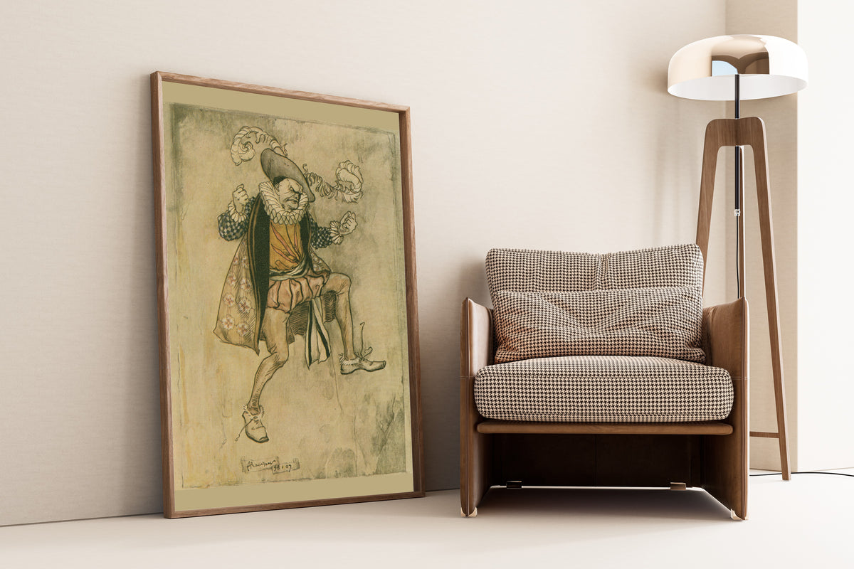 Arthur Rackham — He Bounced Up and Down | Fairy Tale Illustration Print