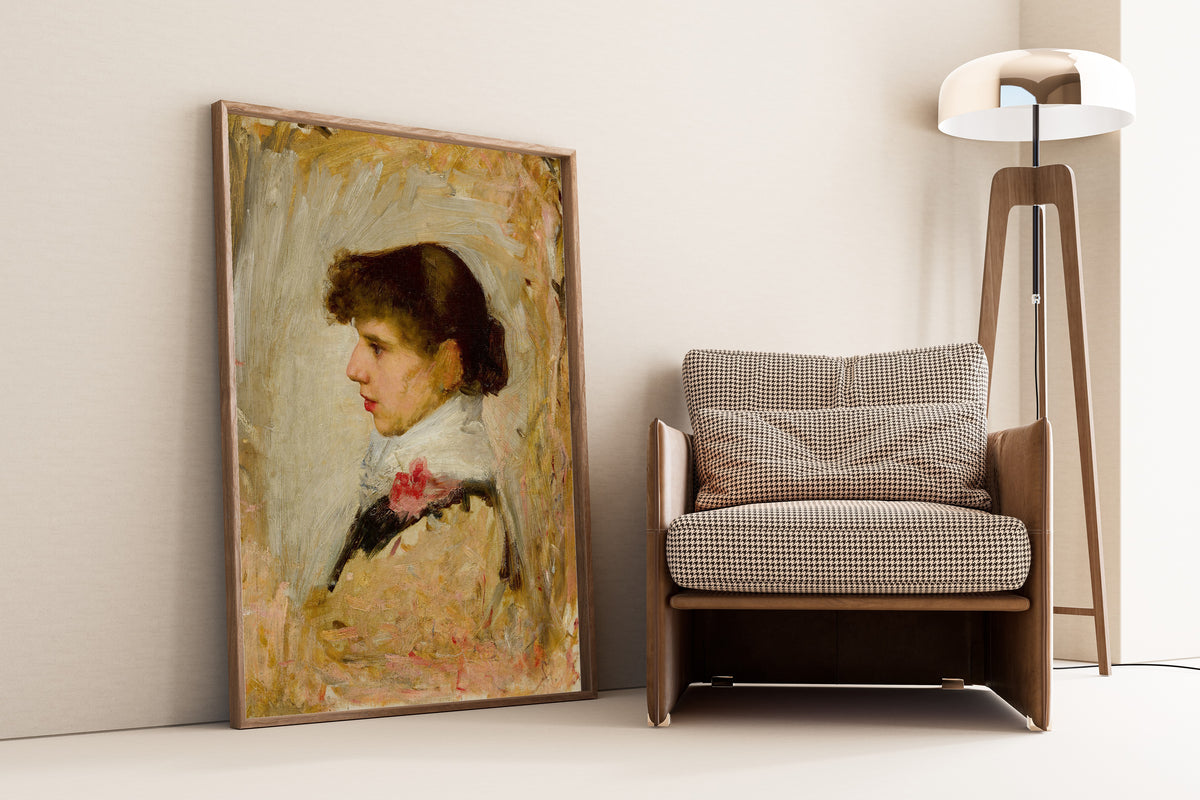 John William Waterhouse — Head of a Model | Pre-Raphaelite Art Print