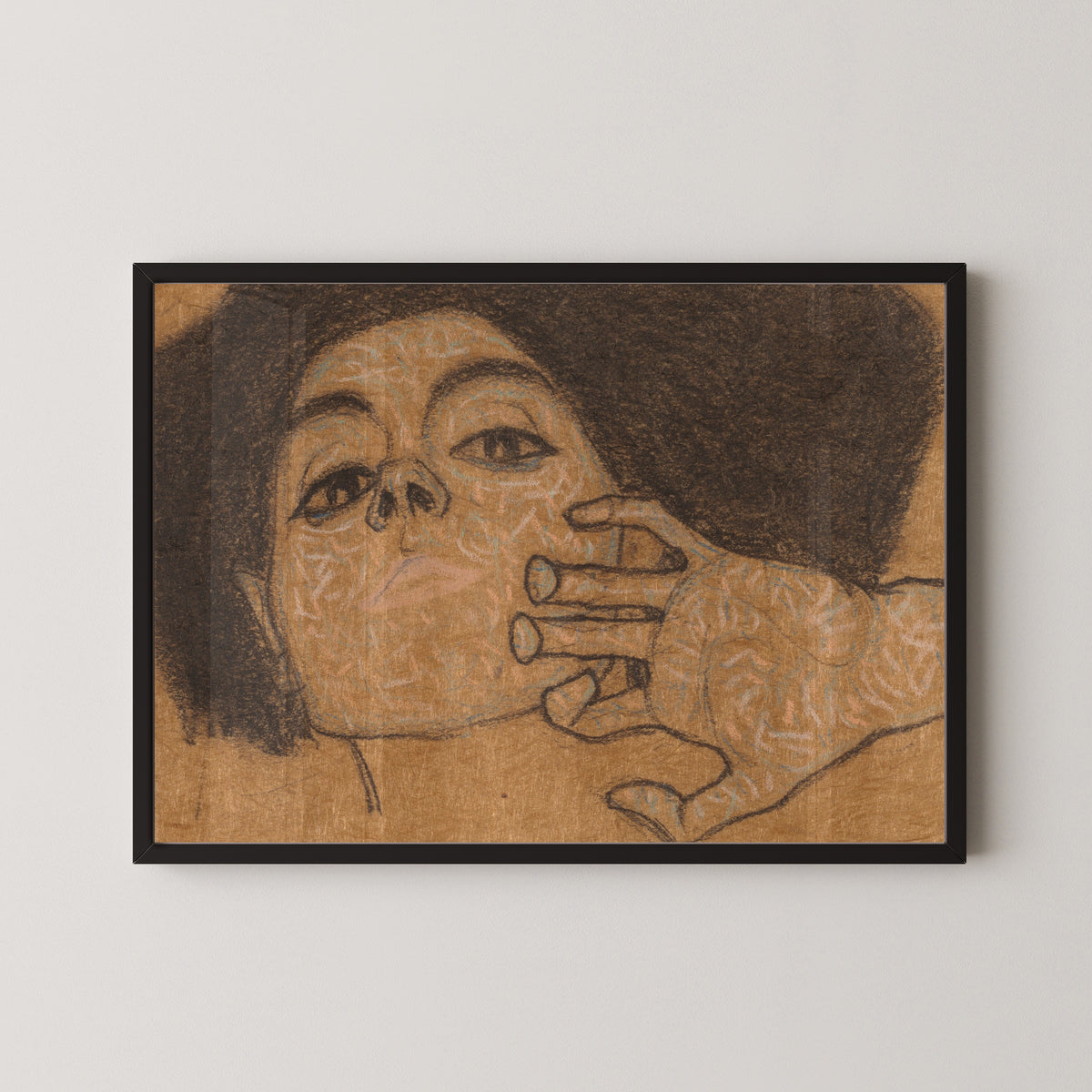 Egon Schiele — Head of a Woman | Expressionist Fine Art Print