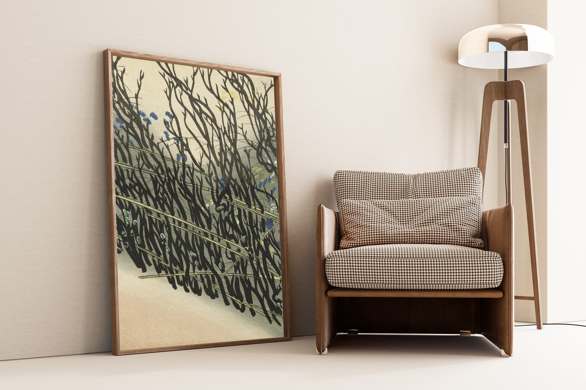 Kamisaka Sekka — Hedge | Japanese Woodblock Print