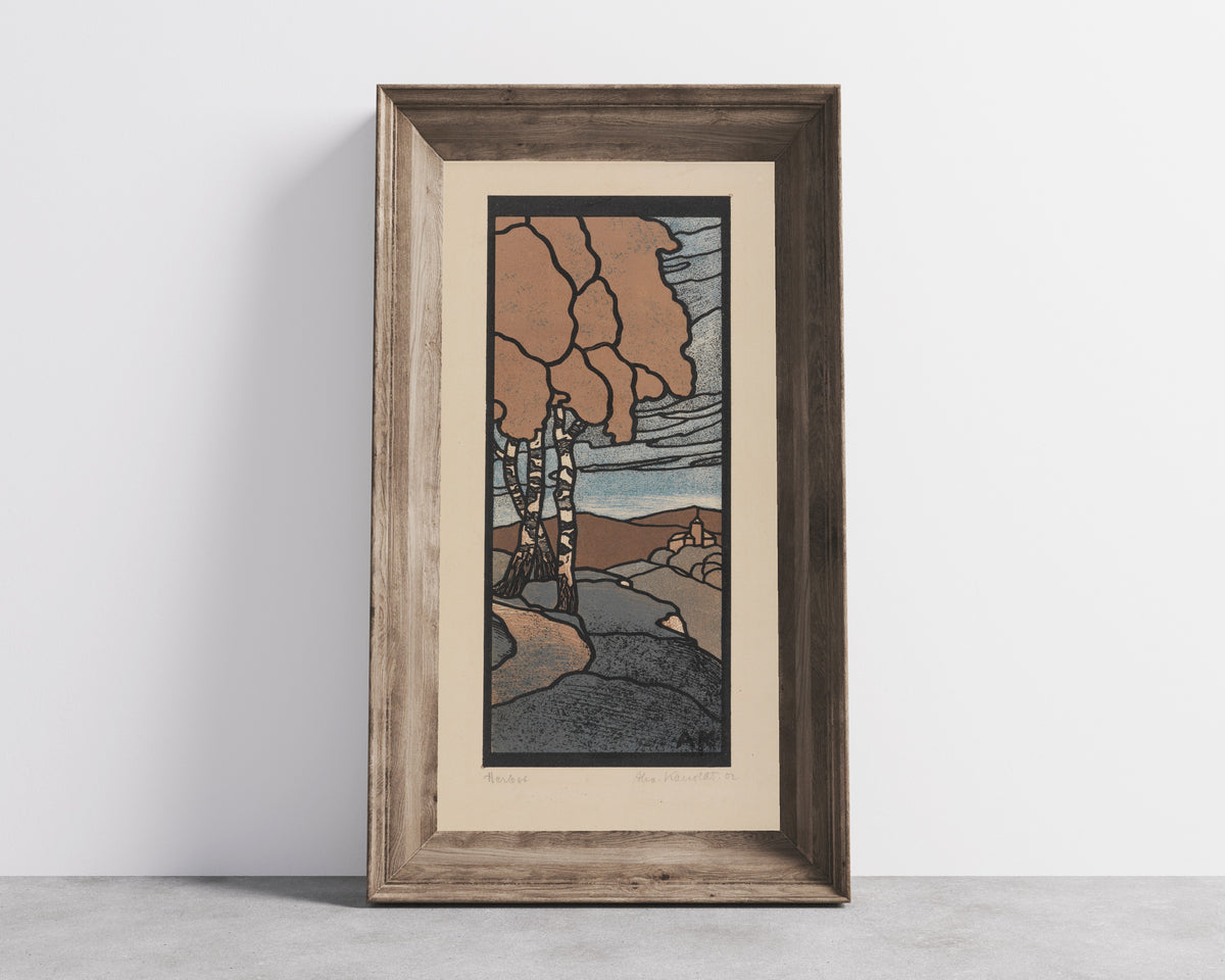 Alexander Kanoldt — Herbst | Woodcut Print