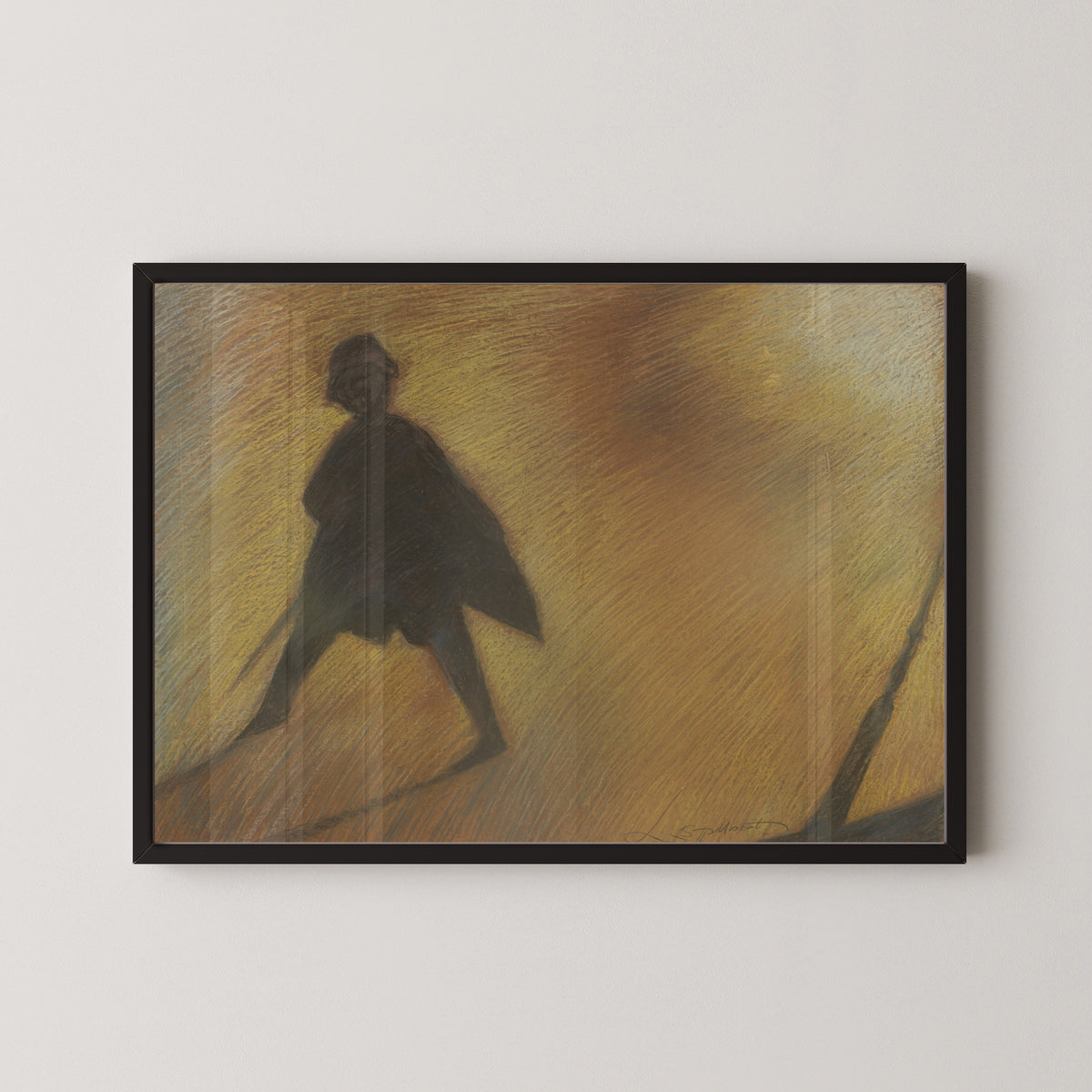 Léon Spilliaert — Het einde van een mooie dag – Figuur in tegenlicht | Symbolist Art Print