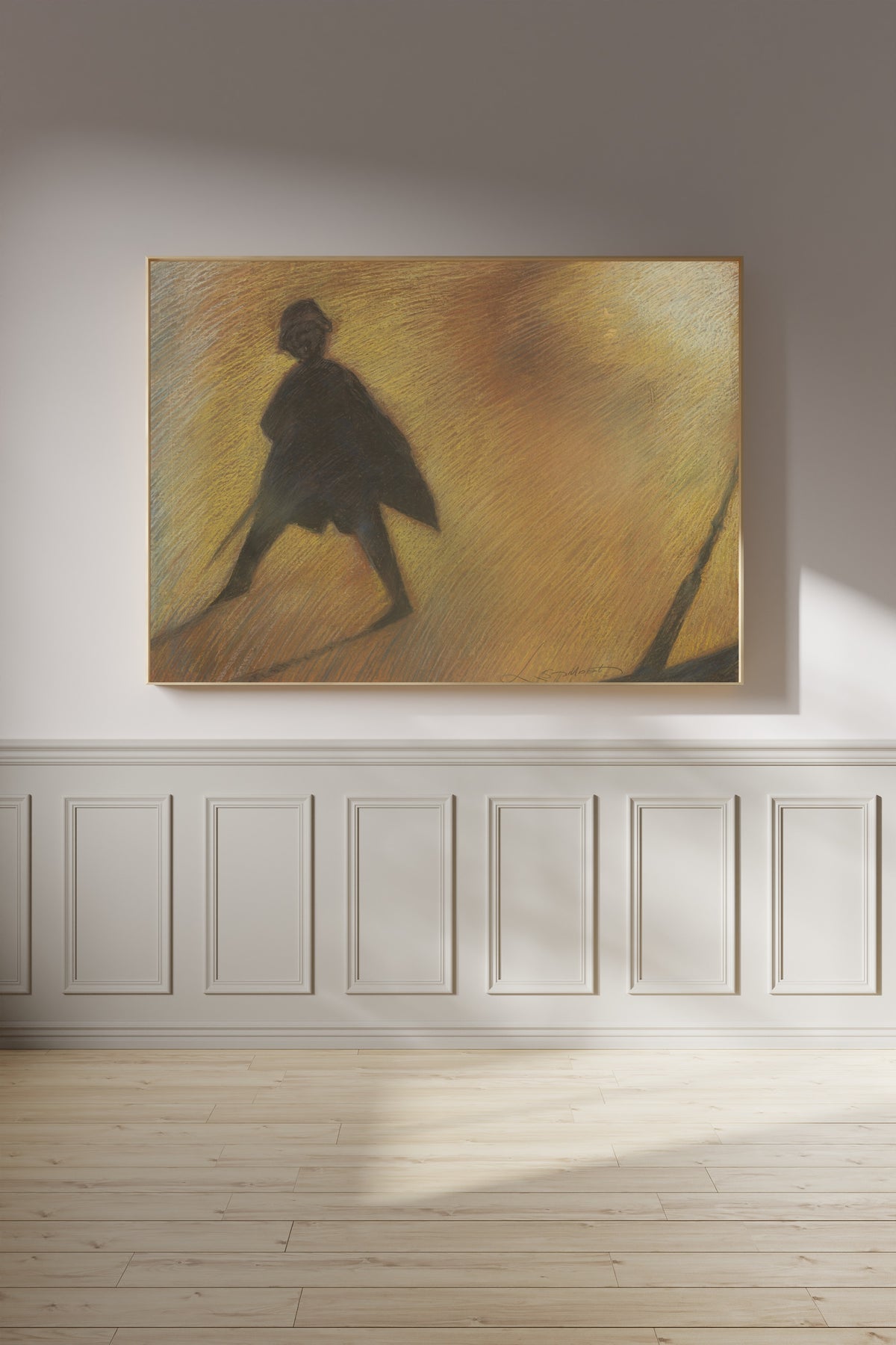 Léon Spilliaert — Het einde van een mooie dag – Figuur in tegenlicht | Symbolist Art Print
