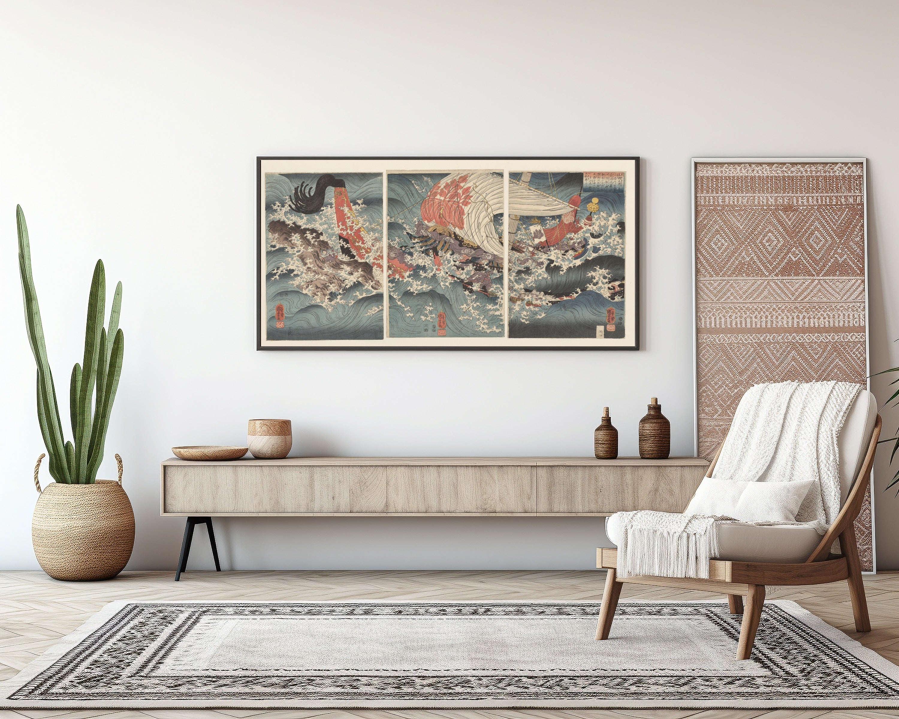 Utagawa Kuniyoshi — The Story of Ship Captain Yojibei | Japanese Woodblock Print (Ukiyo-e)