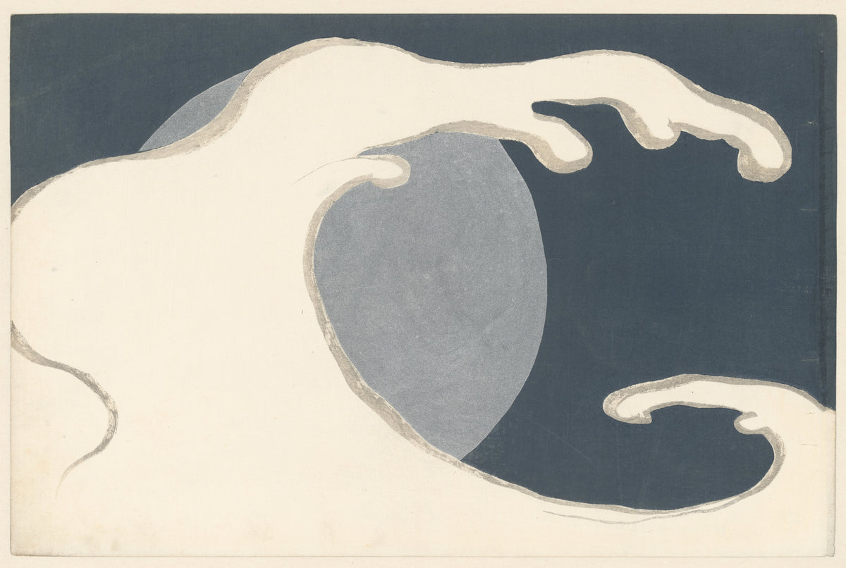Kamisaka Sekka — High Wave (Hoge golf) | Japanese Woodblock Print
