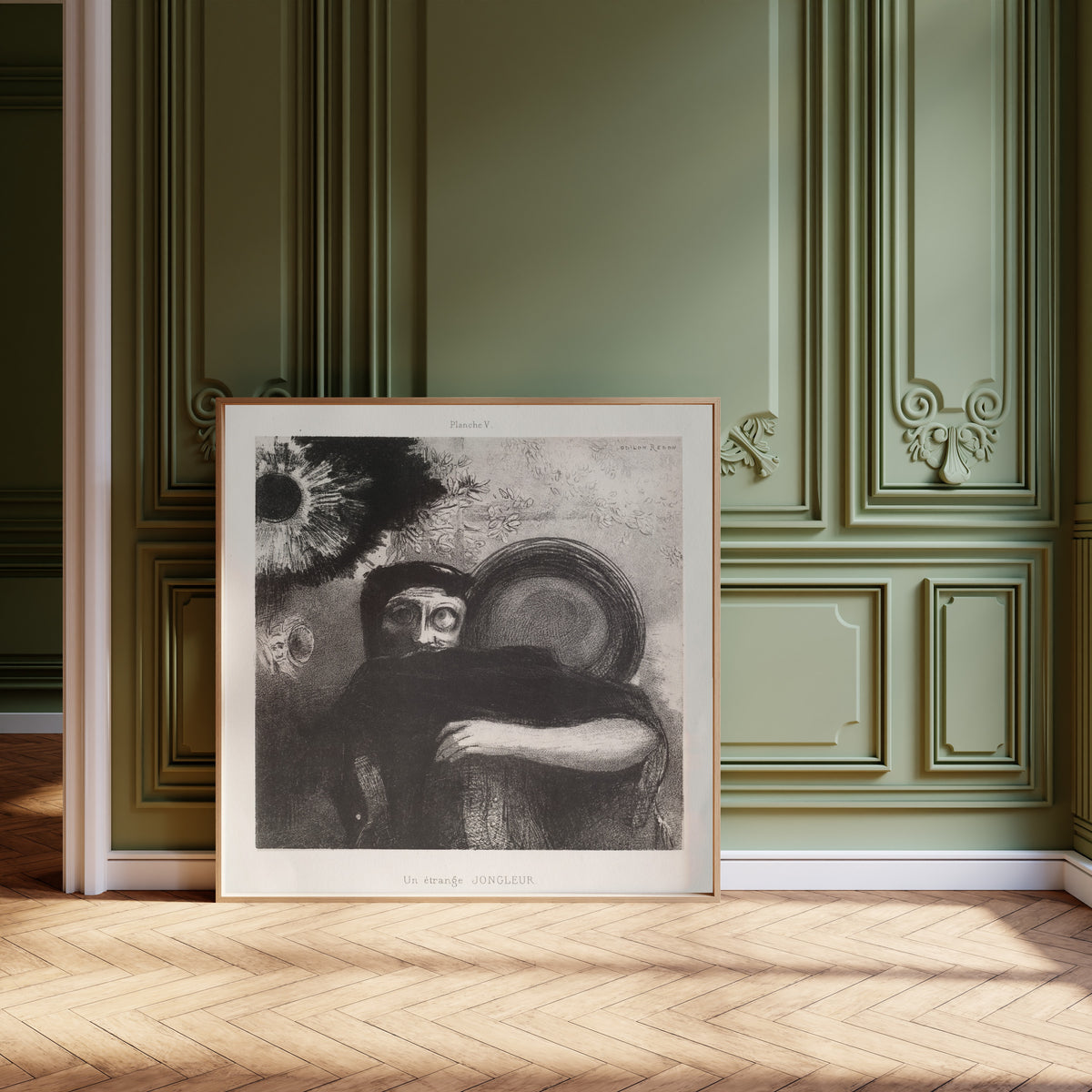 Odilon Redon — Homage to Goya: A Strange Juggler | Symbolist Art Print