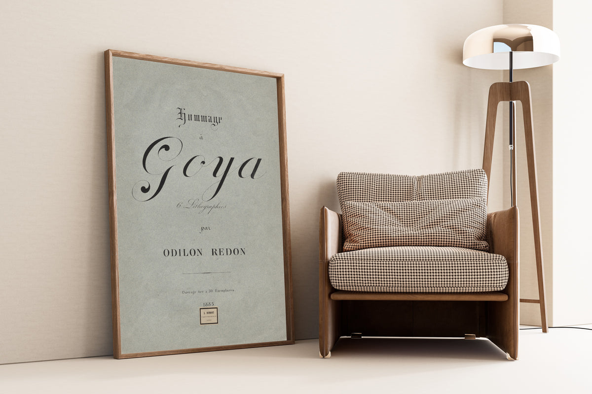 Odilon Redon — Homage to Goya: Cover | Symbolist Art Print