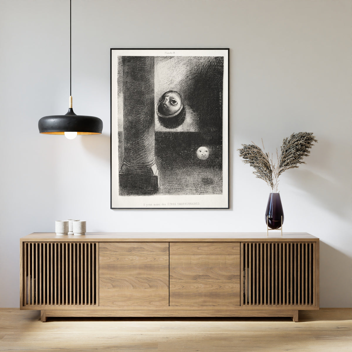 Odilon Redon — Homage to Goya: There Were Also Embryonic Beings | Symbolist Art Print