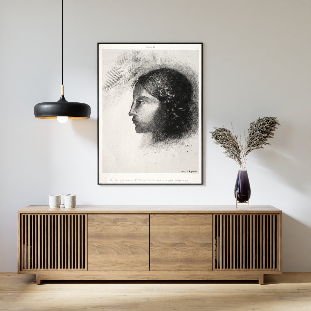 Odilon Redon — Homage to Goya: Upon Awakening I Saw the Goddess of the Intelligible | Symbolist Art Print