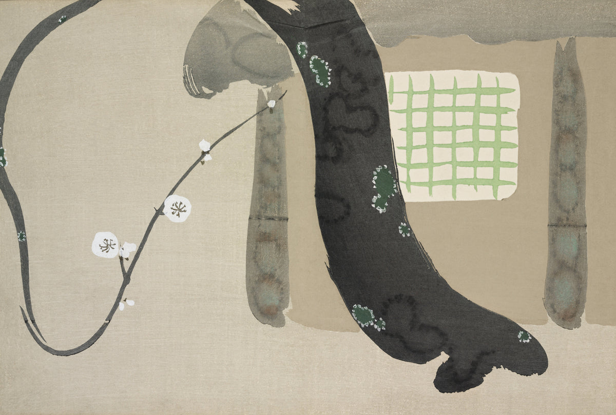 Kamisaka Sekka — House, from Momoyogusa | Japanese Woodblock Print