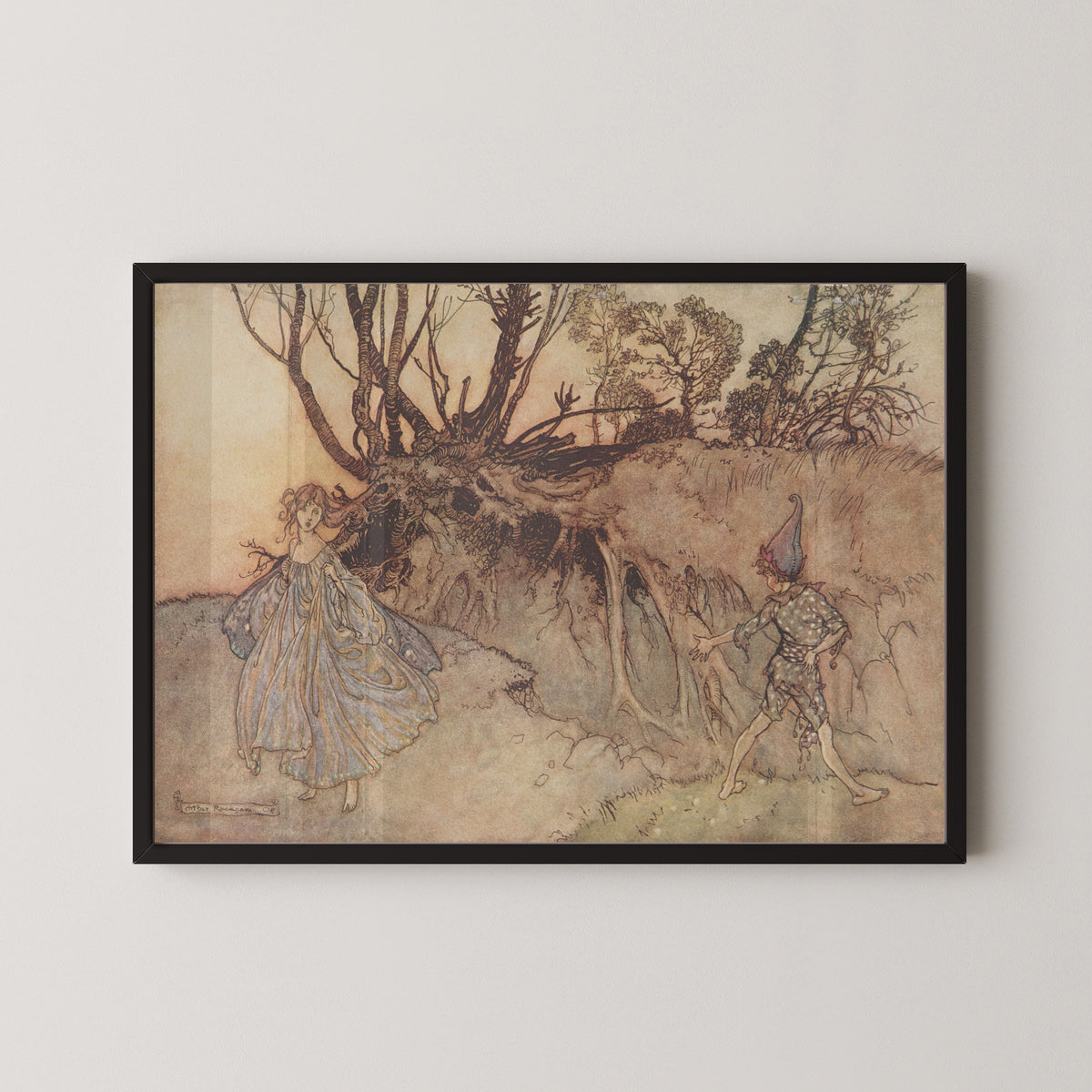Arthur Rackham — How Now, Spirit! Whither Wander You? | Shakespeare Illustration Print
