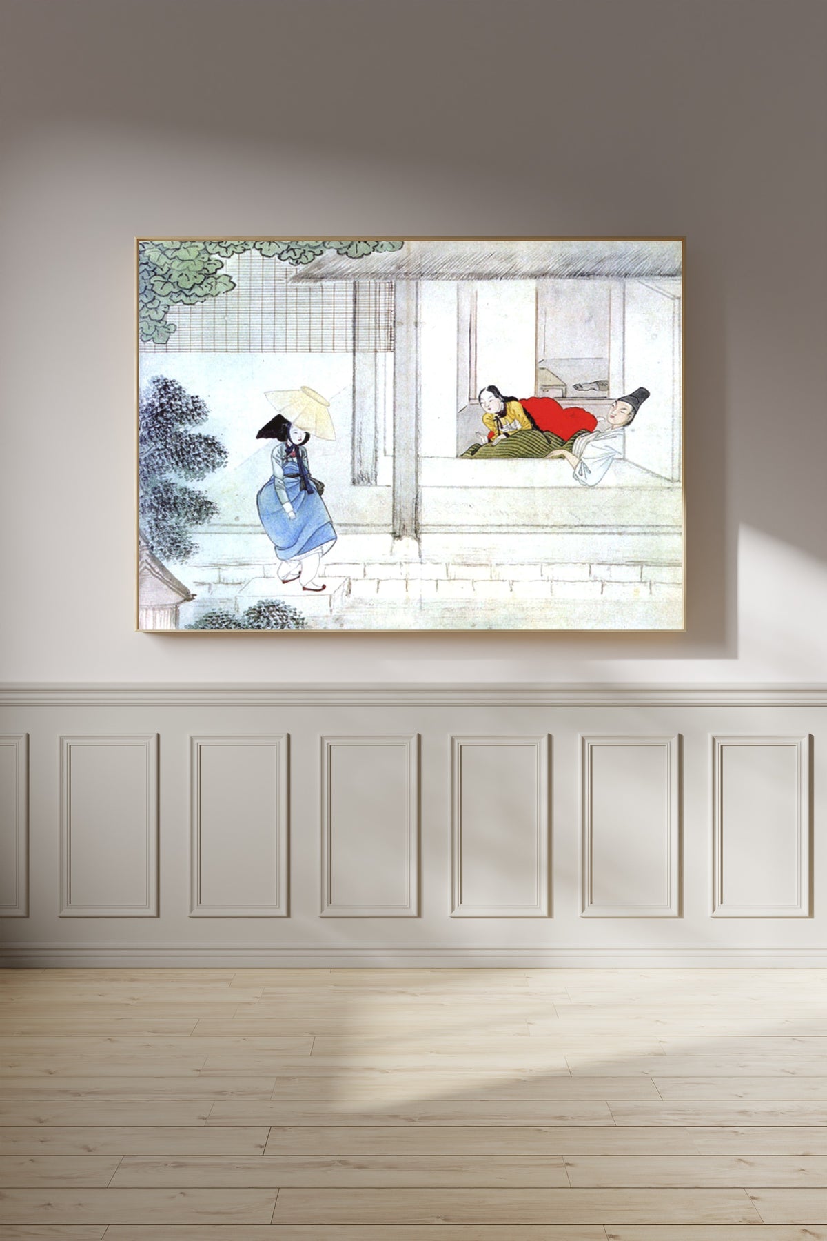 Sin Yun-bok (Hyewon) — Hyewon Genre Painting Album: Nothing Happens in the Gibang Chamber | Korean Painting Art Print