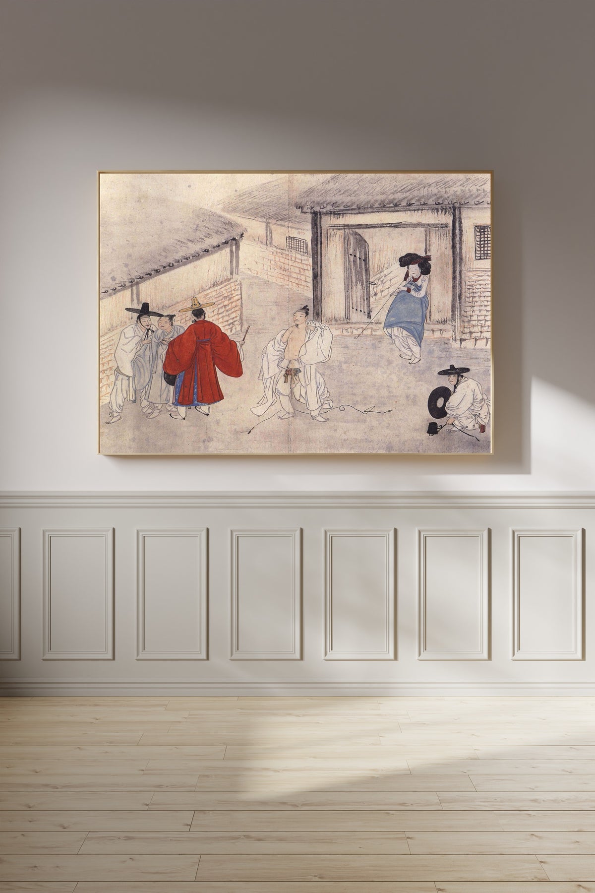 Sin Yun-bok (Hyewon) — Hyewon Genre Painting Album: Who Will Be the Hero at the Brothel? | Korean Painting Art Print