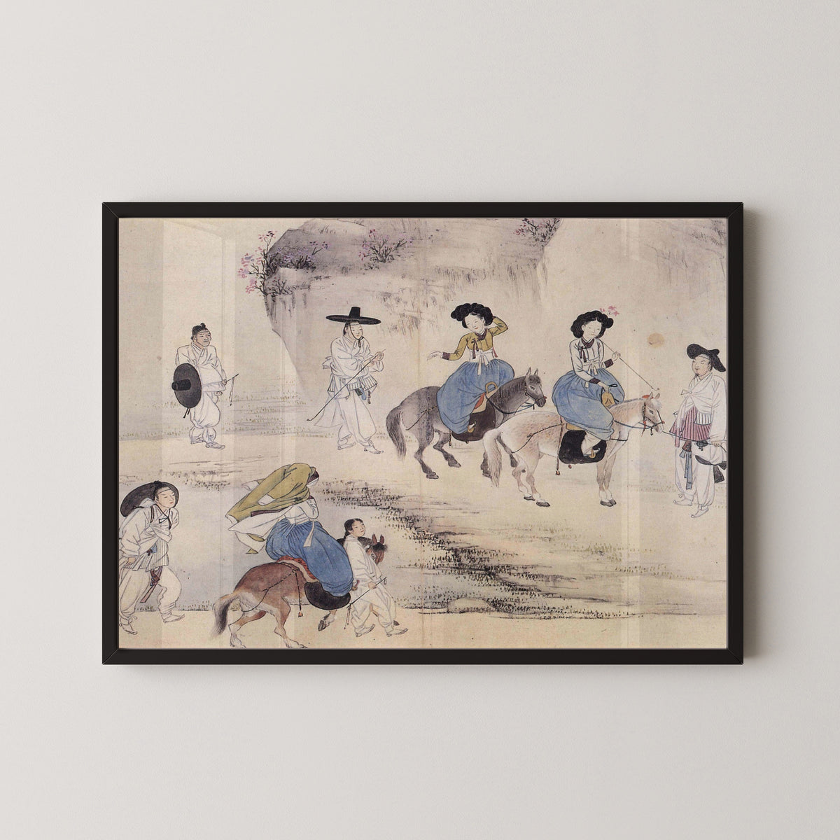 Sin Yun-bok (Hyewon) — Hyewon Genre Painting Album: Young People's Outgoing | Korean Painting Art Print