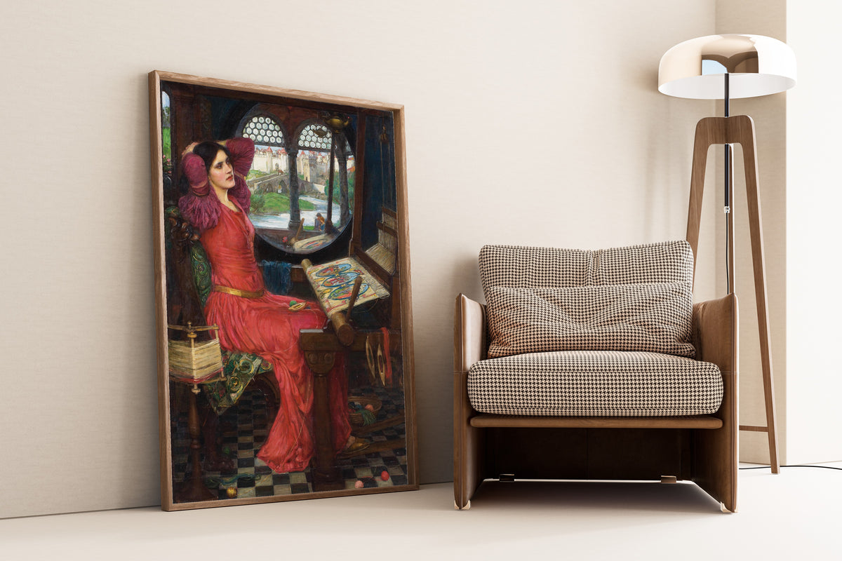 John William Waterhouse — I Am Half-Sick of Shadows, Said the Lady of Shalott | Pre-Raphaelite Art Print