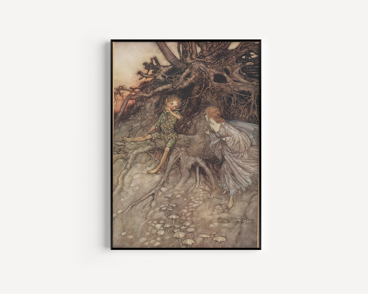 Arthur Rackham — I Am That Merry Wanderer of the Night | Shakespeare Illustration Print