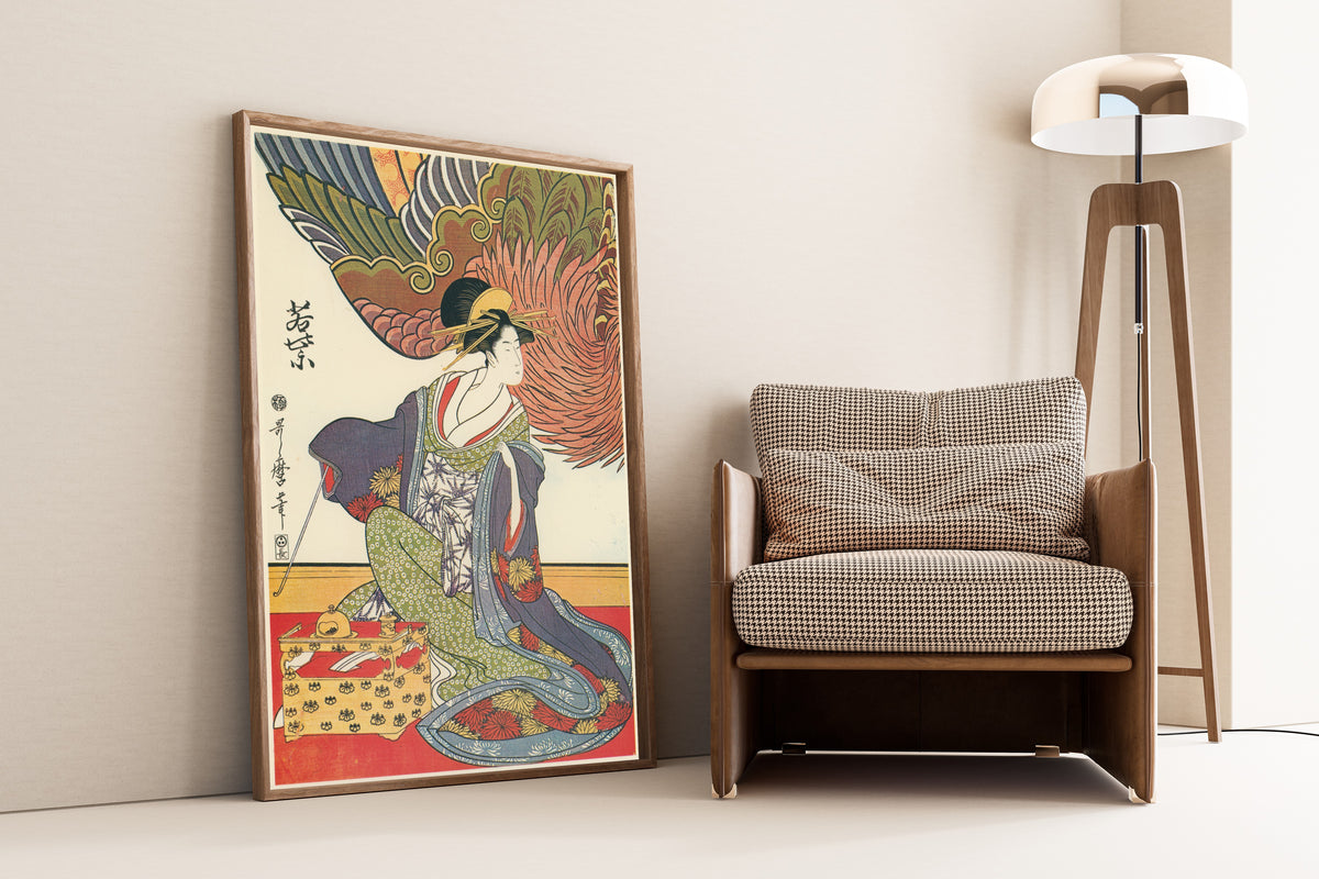 Kitagawa Utamaro — Three Beauties of Matsubaya: Wakamurasaki | Japanese Woodblock Print (Ukiyo-e)