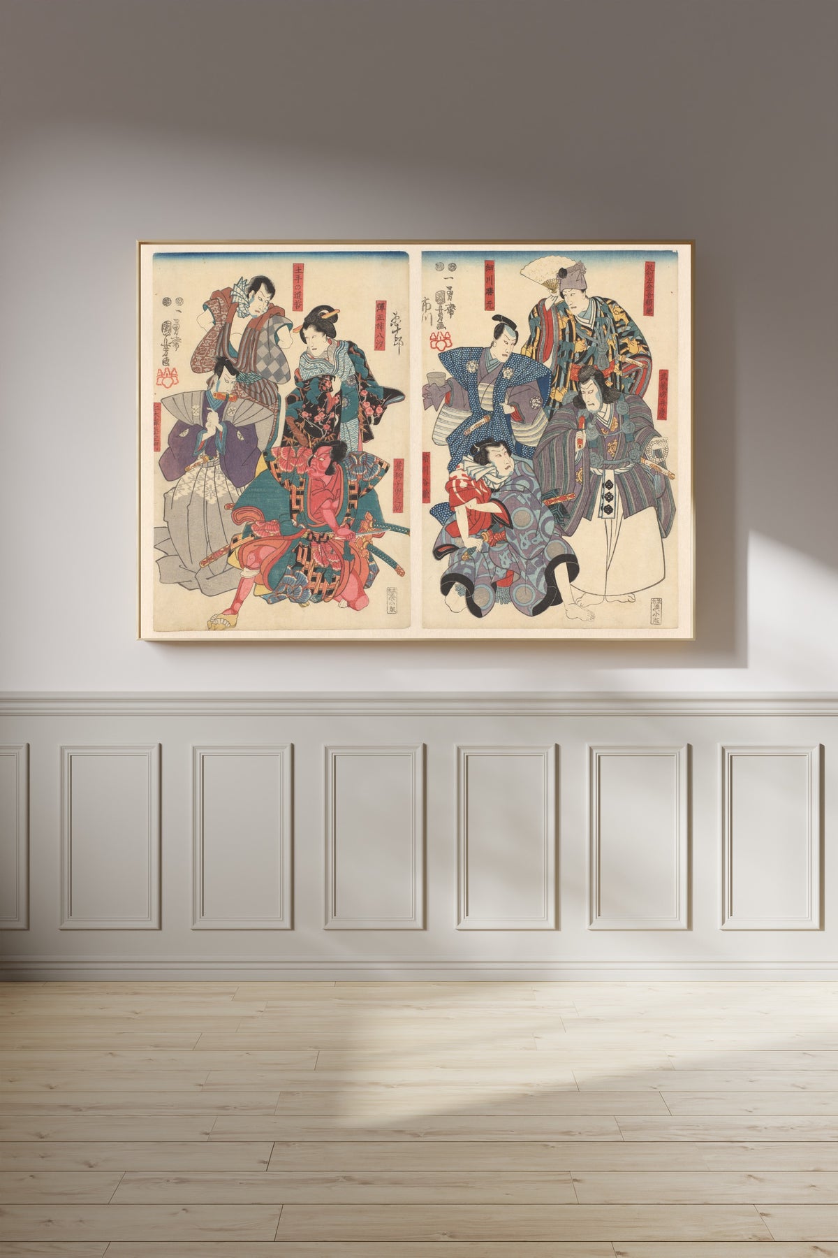 Utagawa Kuniyoshi — Ichikawa Danjūrō VIII in Eight Roles | Japanese Woodblock Print (Ukiyo-e)