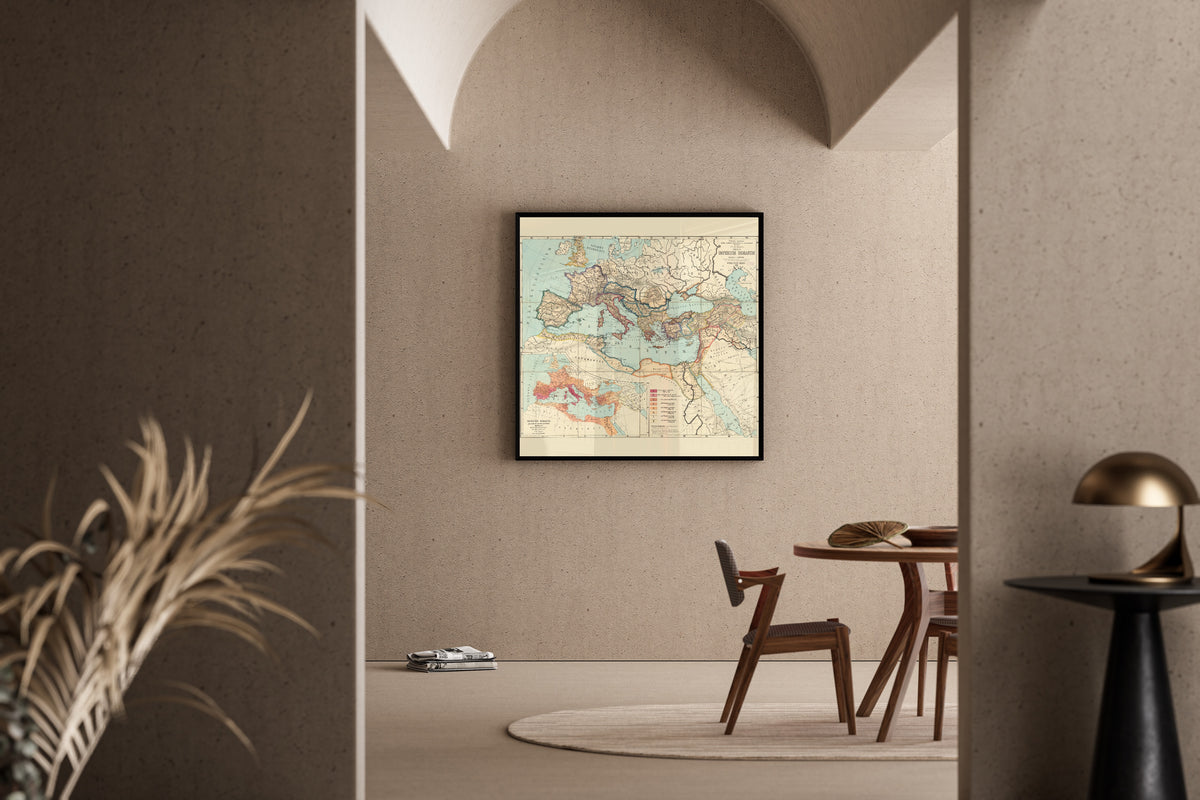 Albert van Kampen — Imperium Romanum (Tabulae Maximae) | Antique Historical Map Print