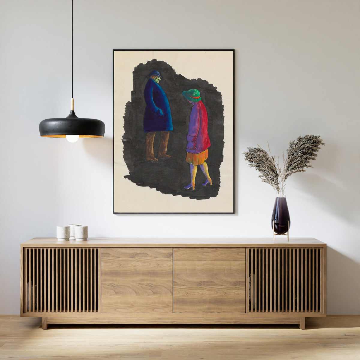 Karl Wiener — In der Nacht, Graz (At Night, Graz) | Expressionist Art Print