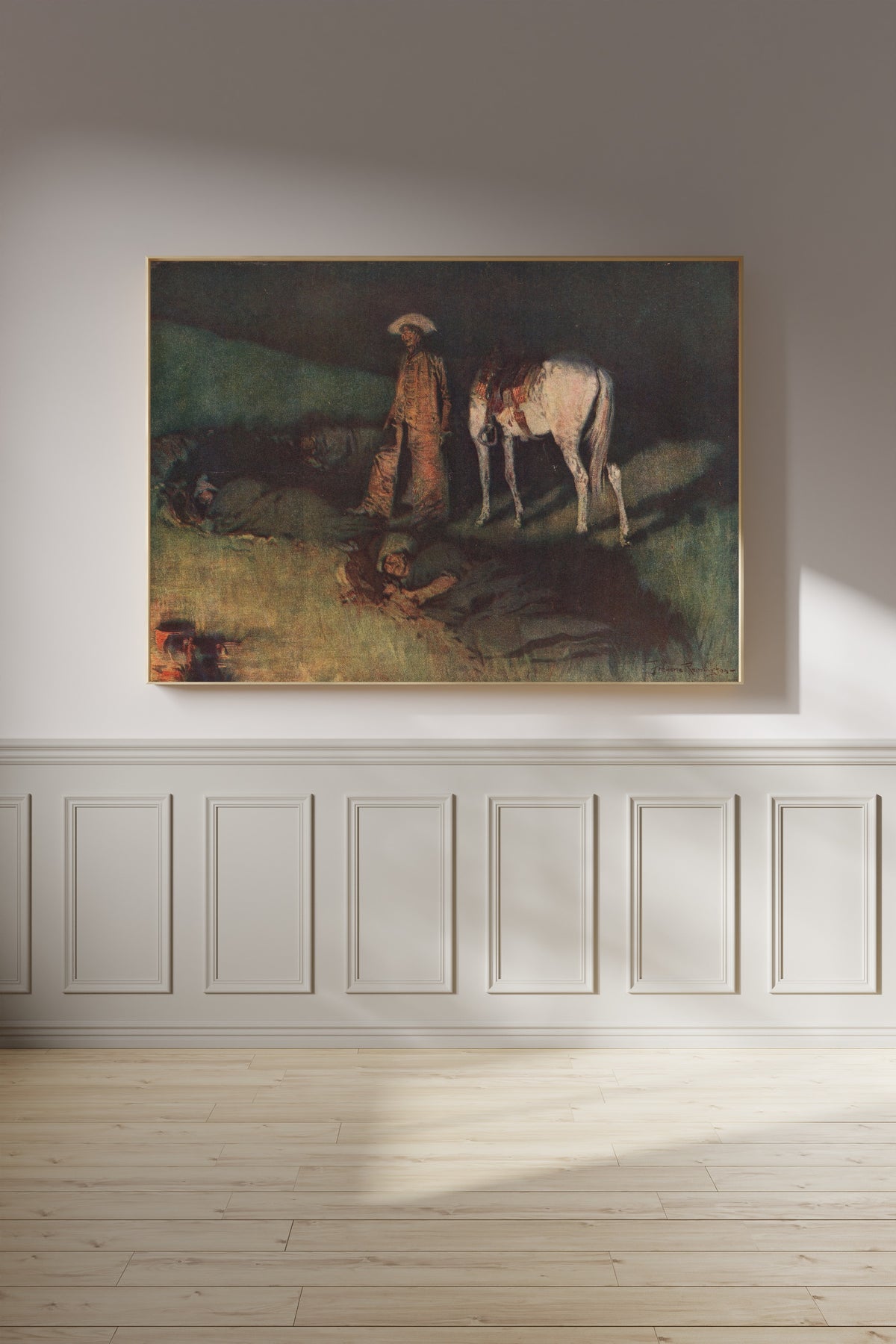 Frederic Remington — In from the Night Herd | Western Art Print