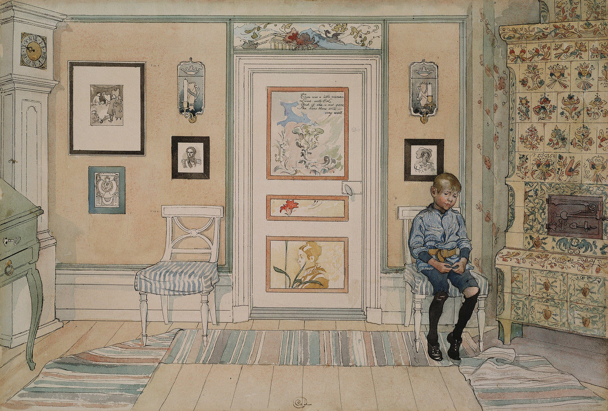 Carl Larsson — In the Corner | Swedish Watercolour Print
