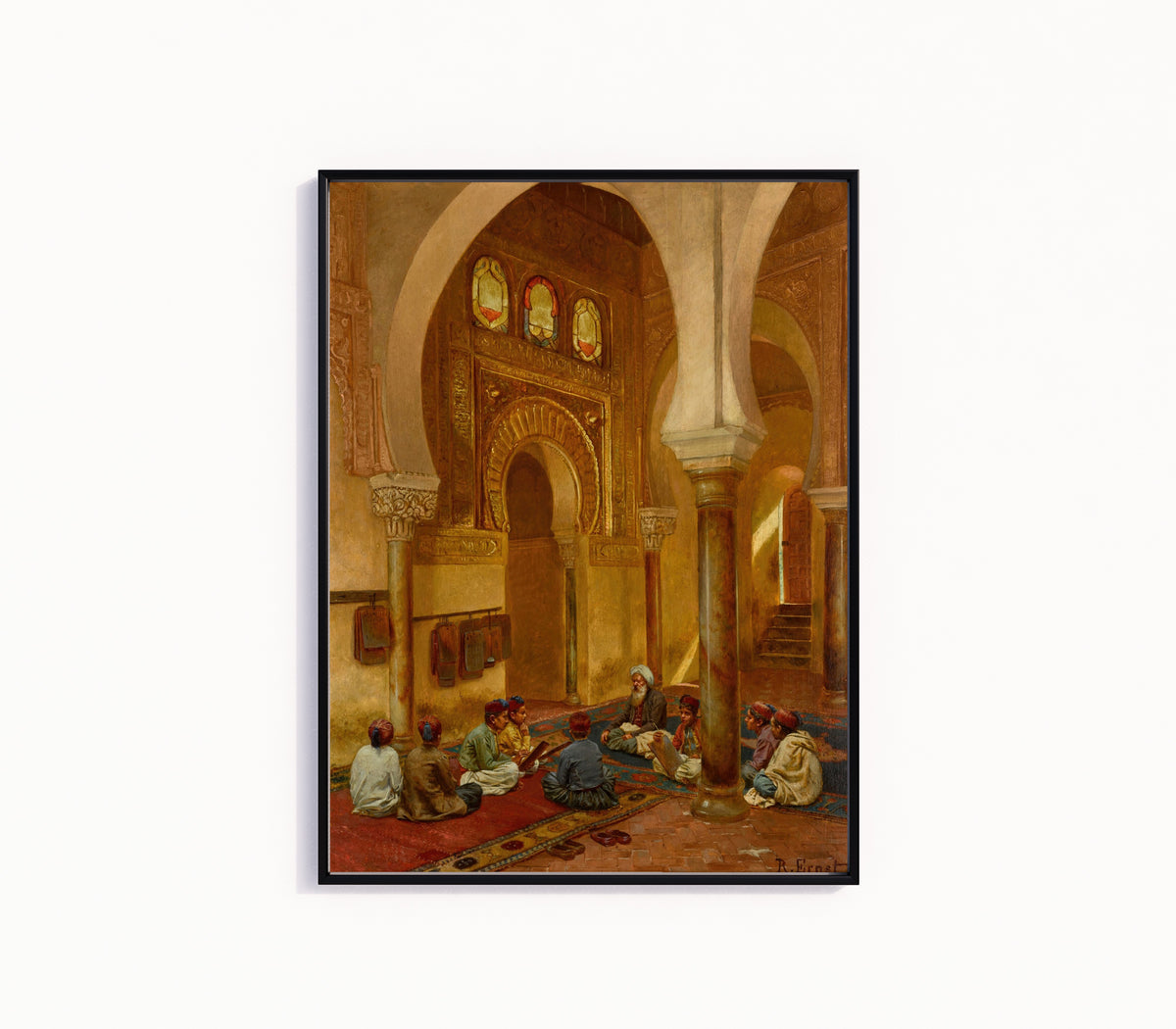 Rudolf Ernst — In the Madrasa | Art Print