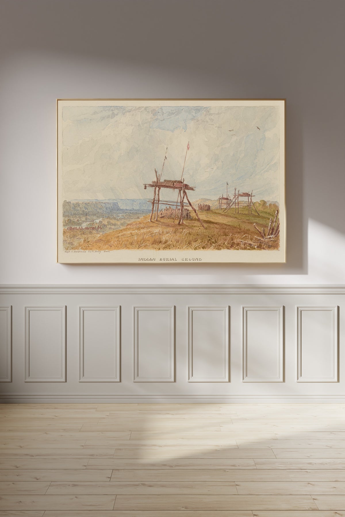 Seth Eastman — Indian Burial Ground | Landscape Fine Art Print