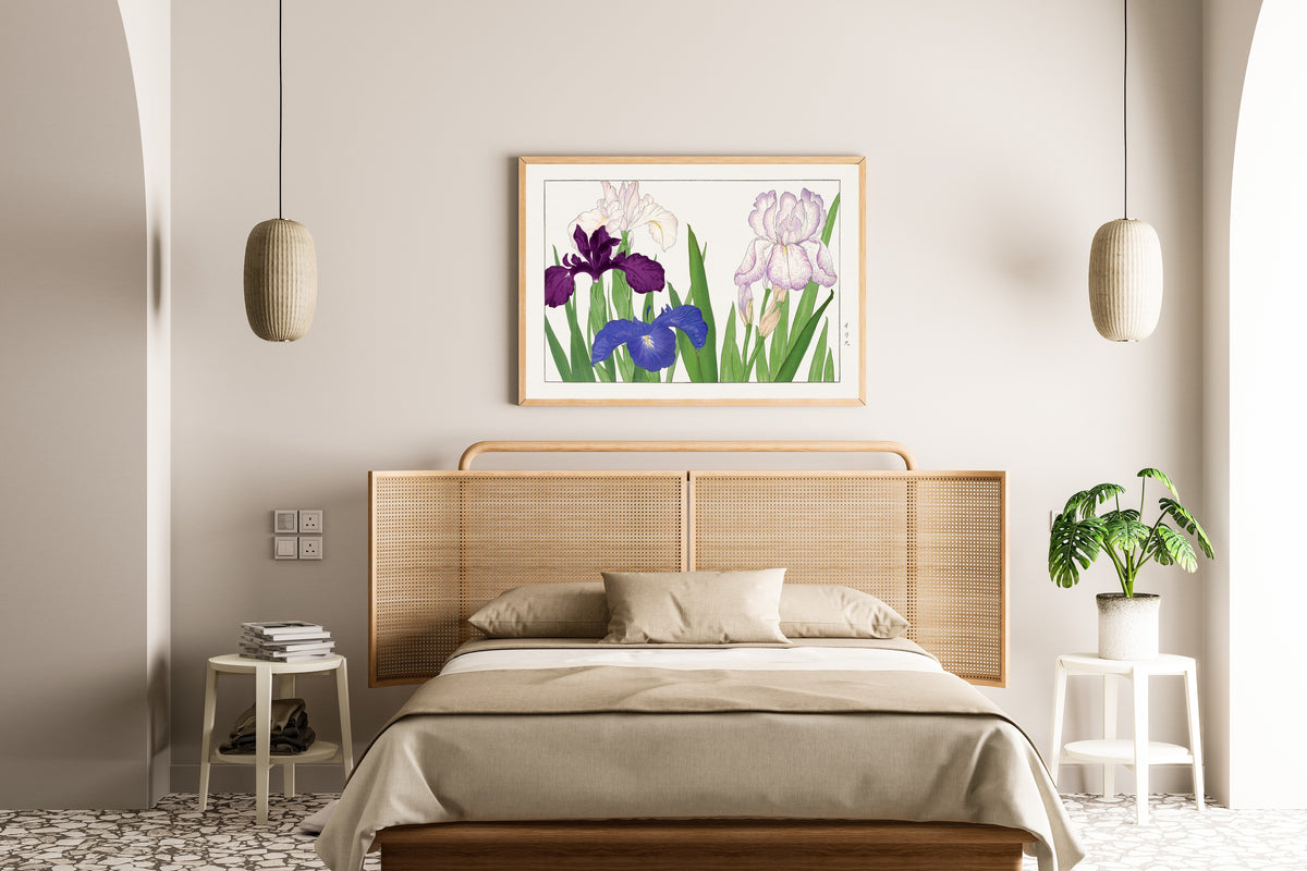 Tanigami Kōnan — Iris flower | Japanese Botanical Woodblock Print