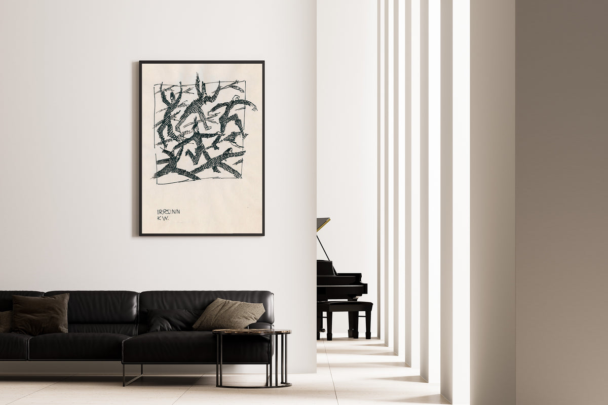 Karl Wiener — Irrsinn (Madness) | Modernist Illustration Print