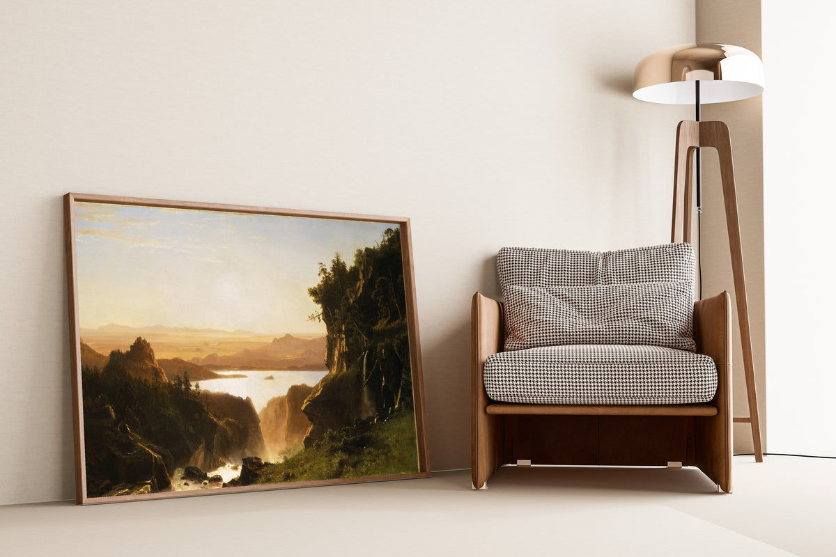Albert Bierstadt — Island Lake | Landscape Fine Art Print