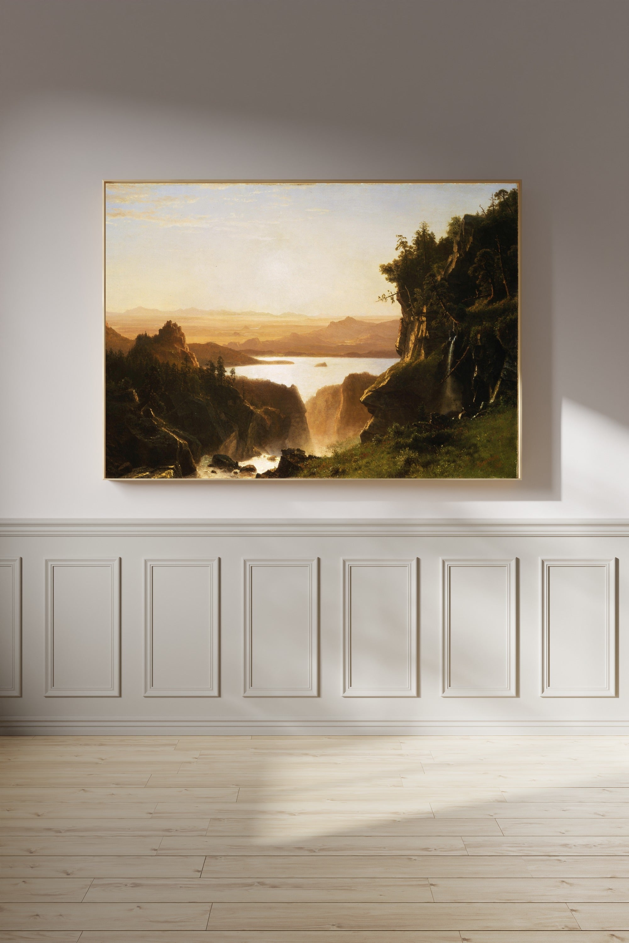 Albert Bierstadt — Island Lake | Landscape Fine Art Print