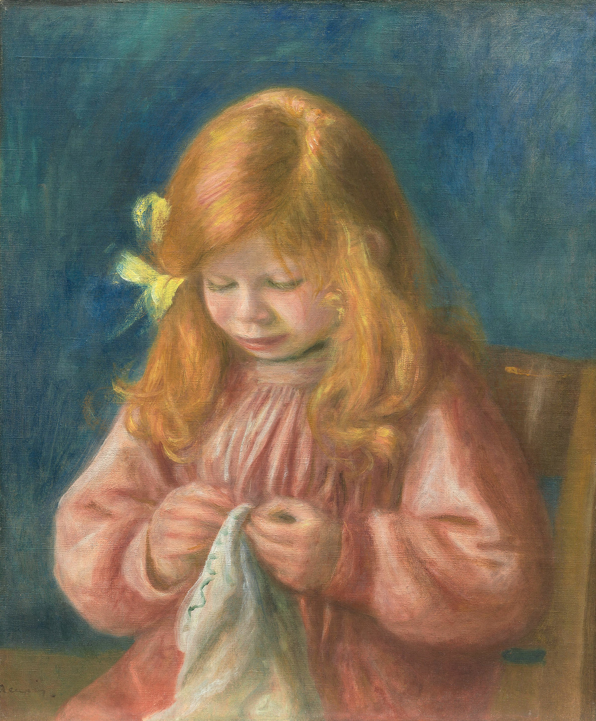 Pierre-Auguste Renoir — Jean Renoir Sewing | Fine Art Print