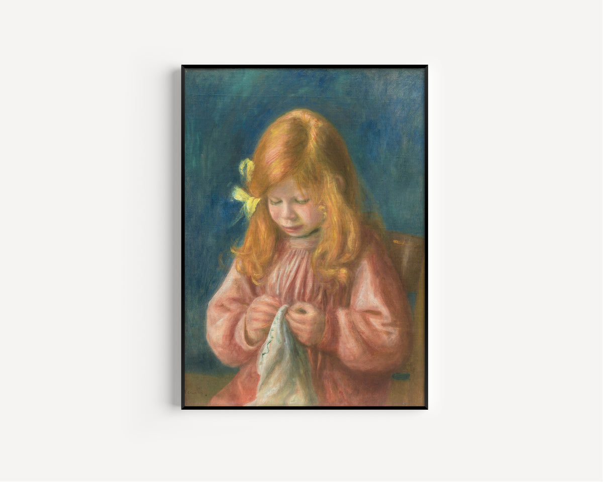 Pierre-Auguste Renoir — Jean Renoir Sewing | Fine Art Print
