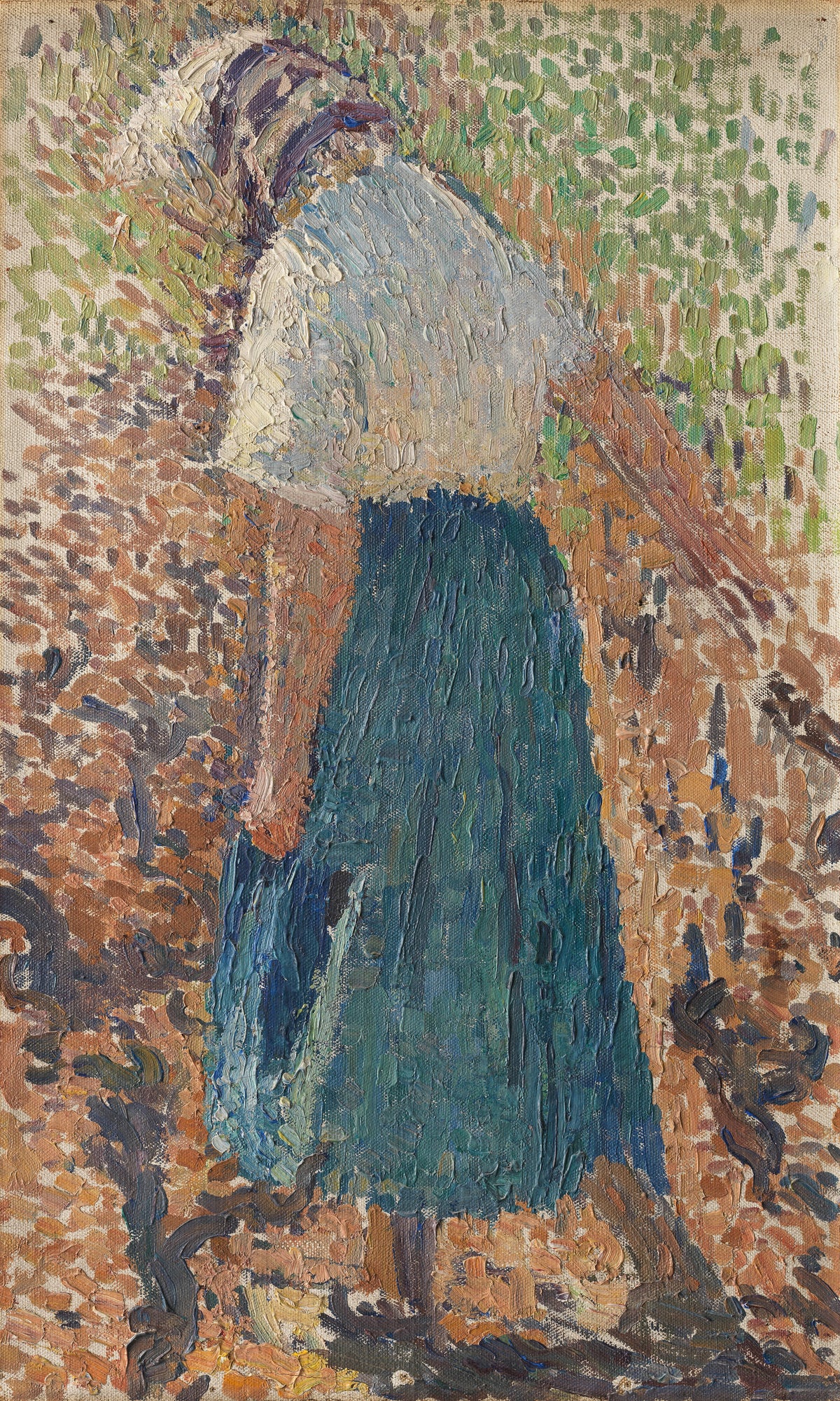 Henri Martin — Jeune femme dans les vignes | Pointillist Portrait Print