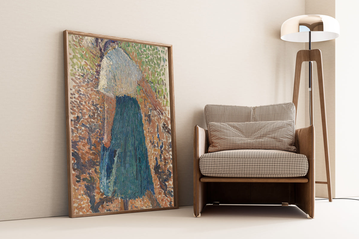 Henri Martin — Jeune femme dans les vignes | Pointillist Portrait Print